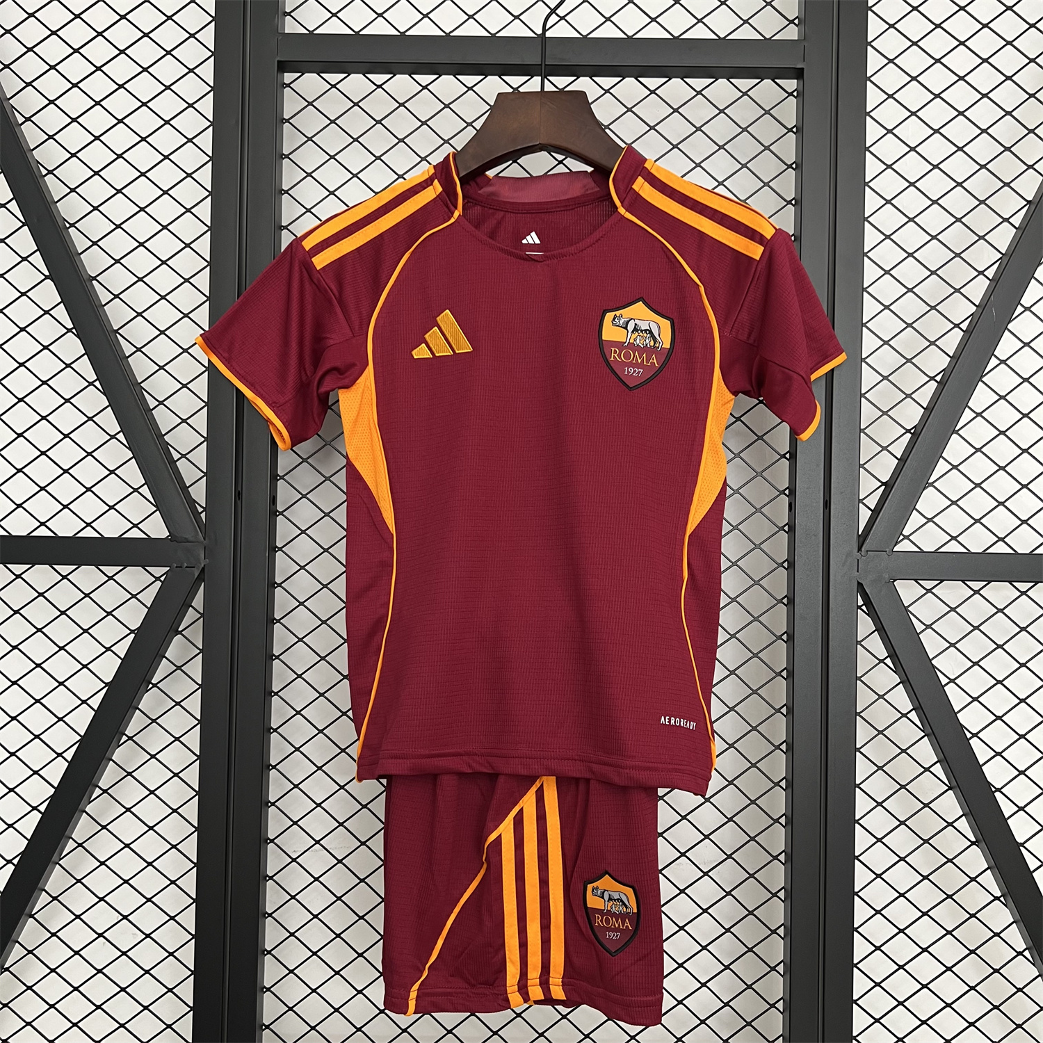 AlphaJersey-AS Roma 25-26 Home Unsponsored Kids Kit