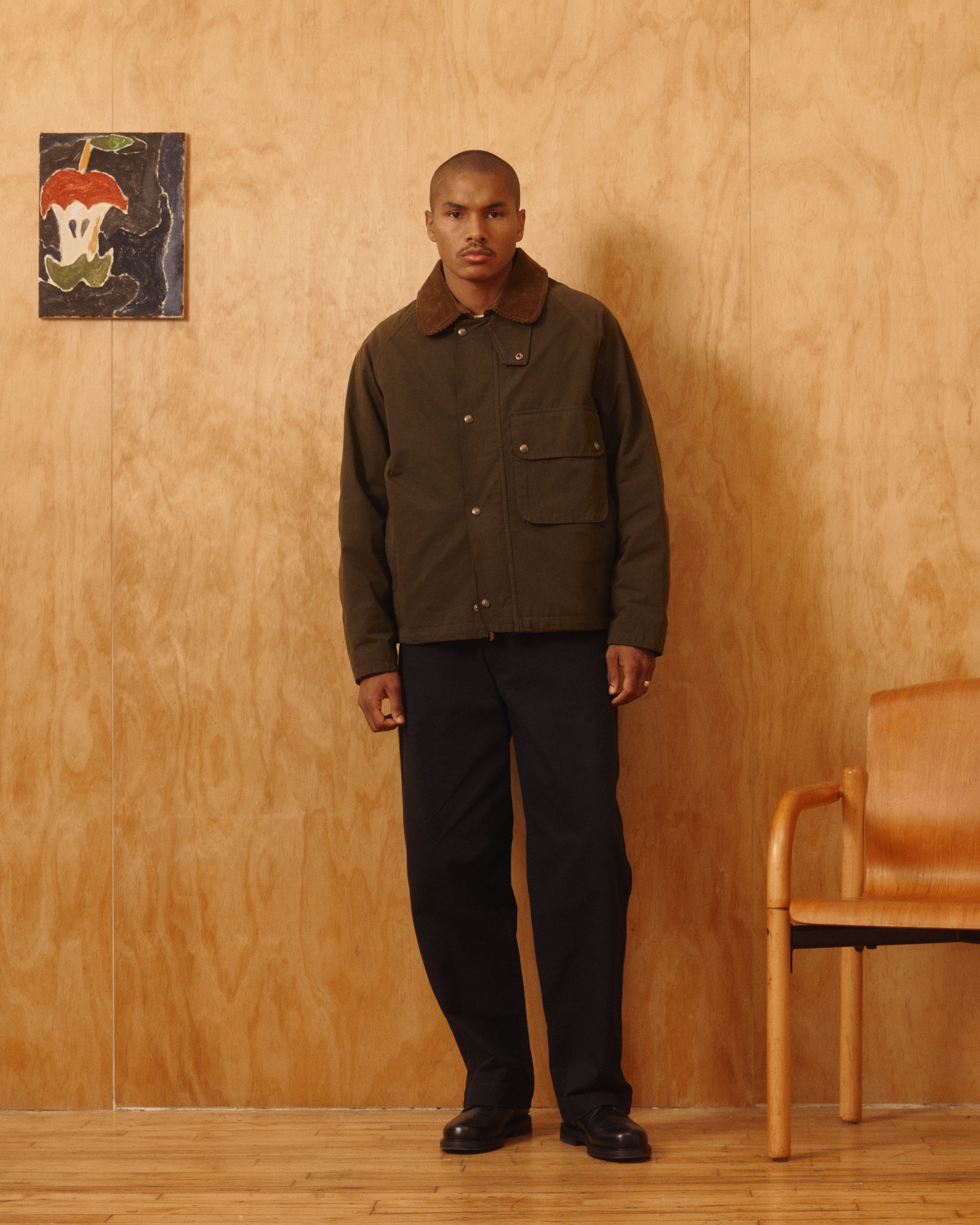 Bay Waxed Cotton & Nylon Jacket | Modern Menswear by yycbvcnbmmnbm