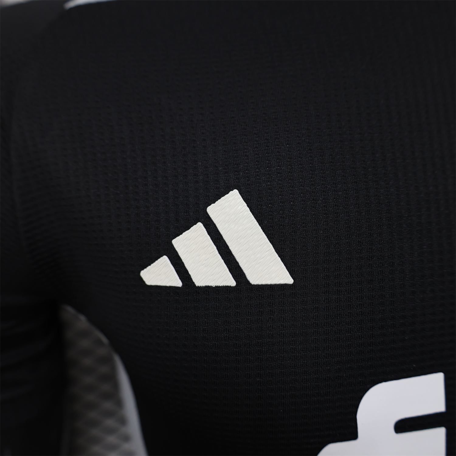AlphaJersey-Algeria 25-26 Pure Black with White Chest Text Jersey - Player Version