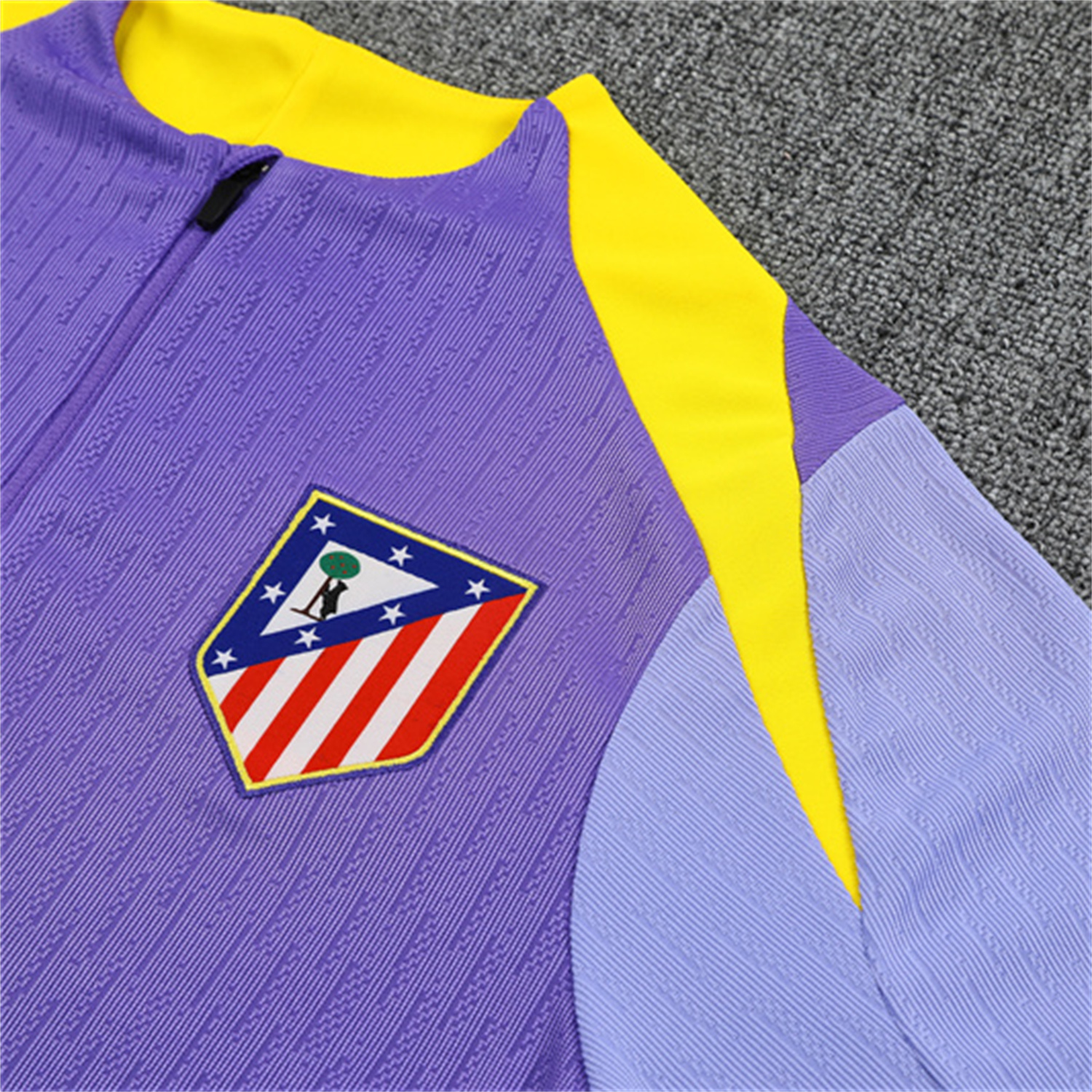 AlphaJersey-Atletico Madrid 25-26 Long Sleeves Training Set - Purple Top & Purple Pants