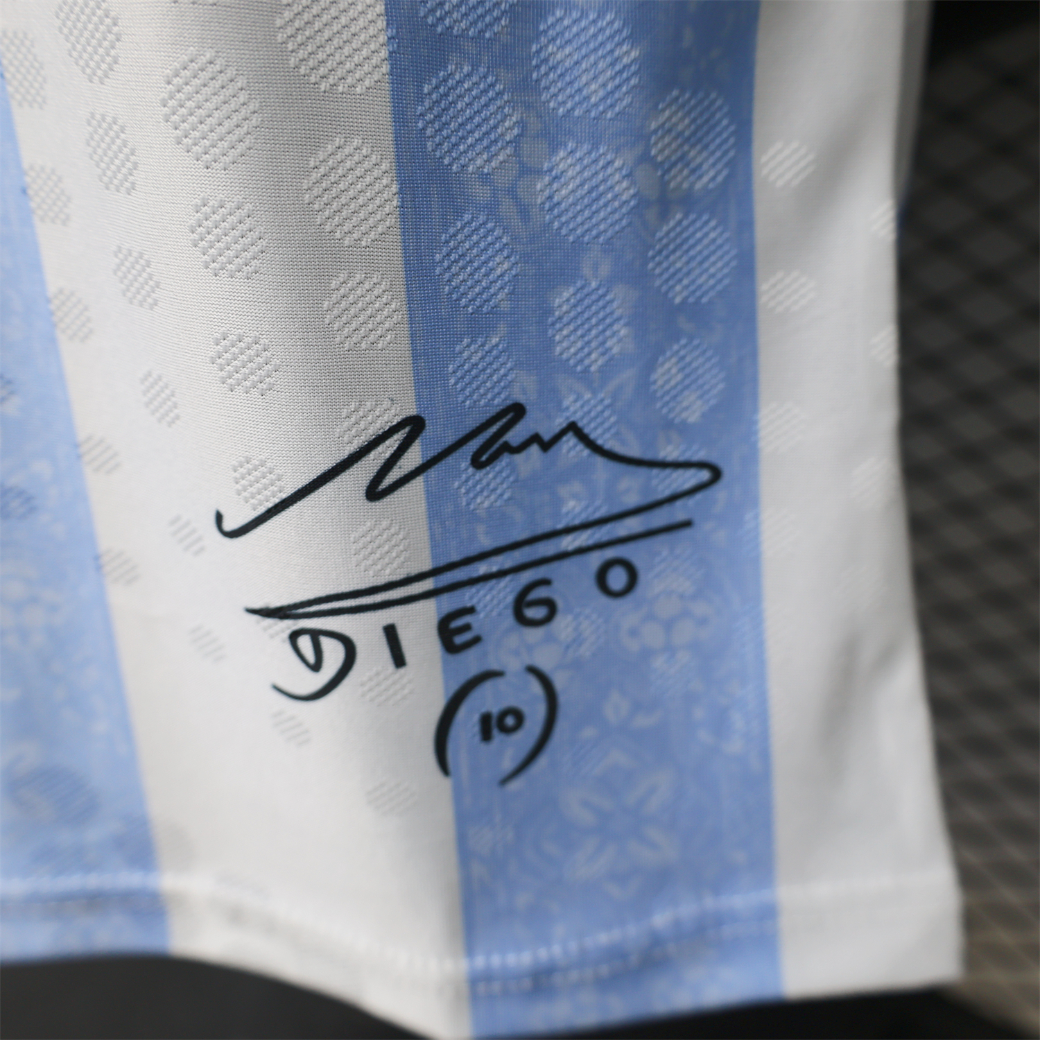 AlphaJersey-Argentina 2026 White Blue Maradona Special Kit - Player Version