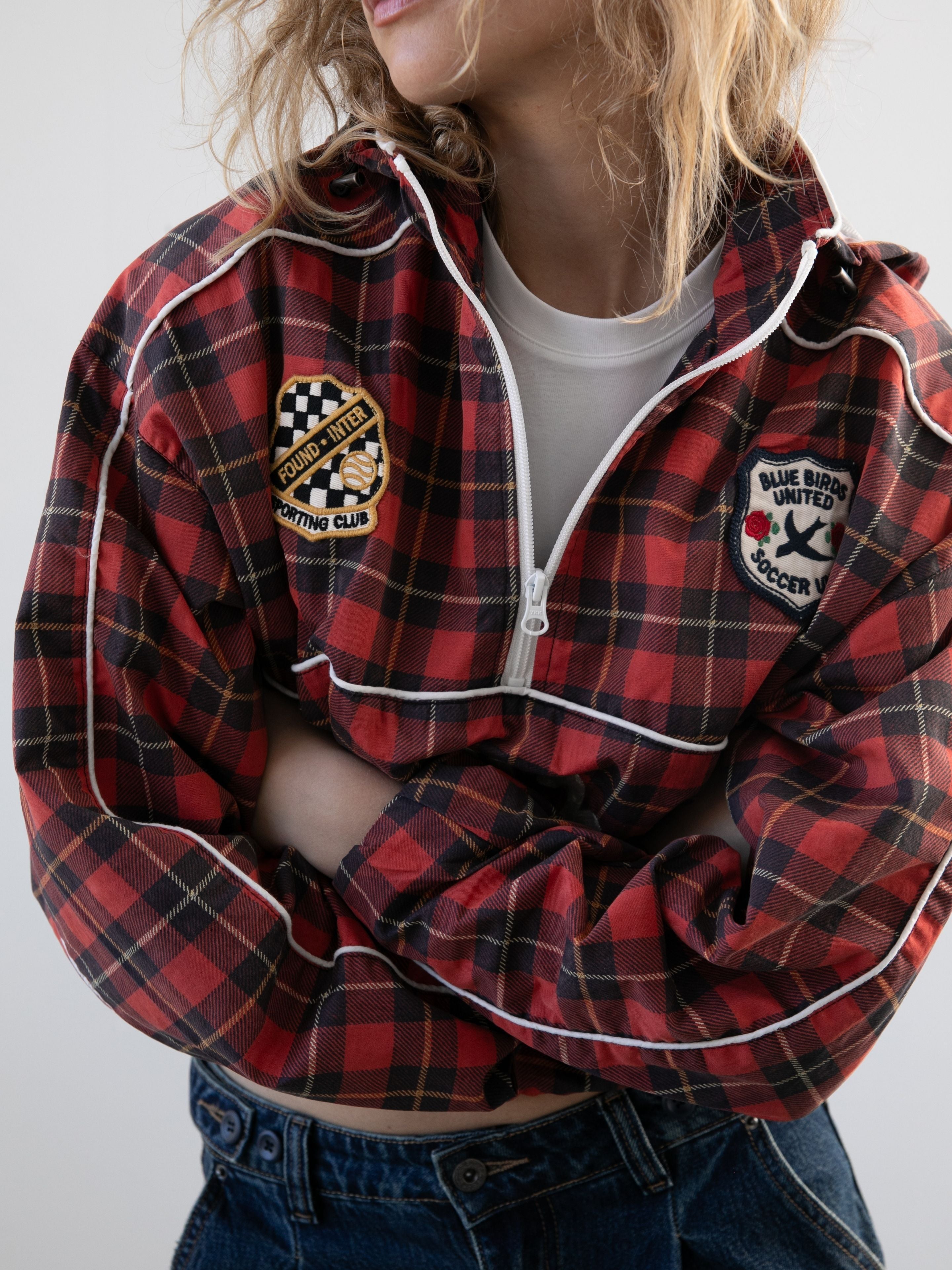 Red Plaid Track Jacket | Modern Menswear by yycbvcnbmmnbm