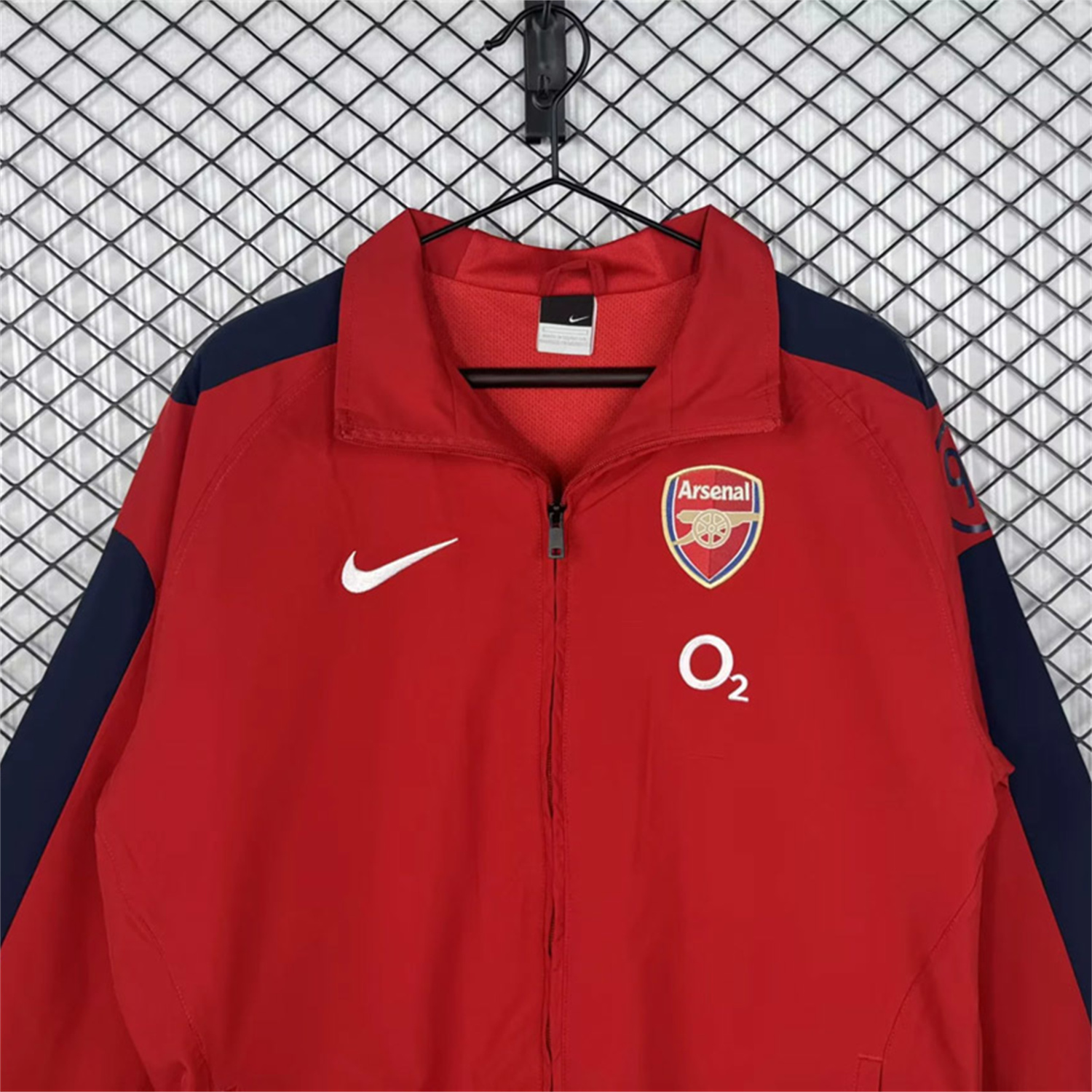 AlphaJersey-Retro Arsenal 2004-05 Home Windbreaker Jacket - Red