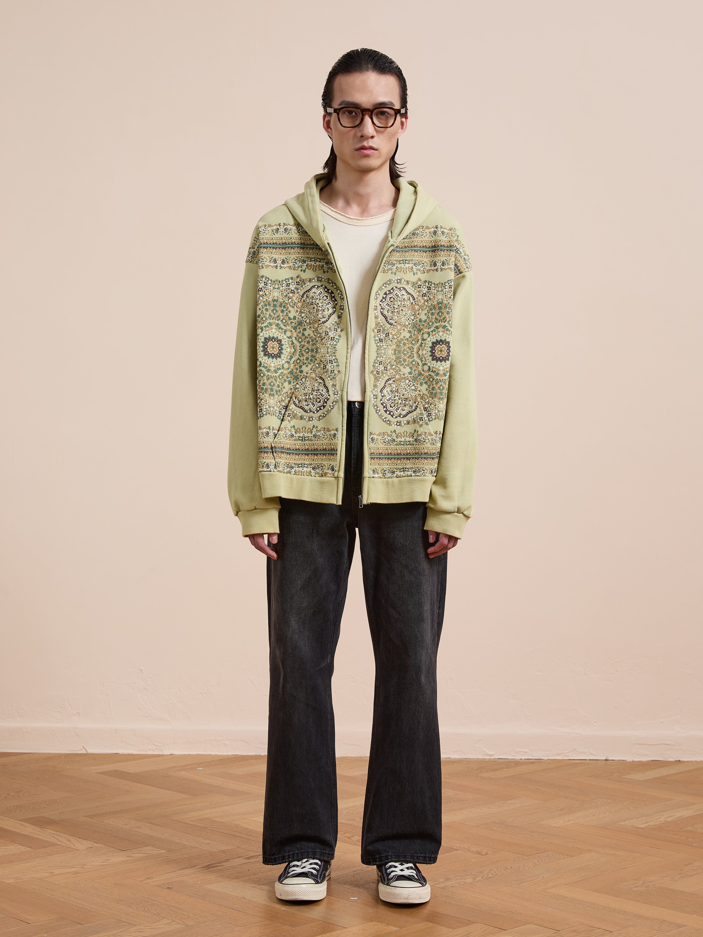 Motif Zip-Up Hoodie | Modern Menswear by yycbvcnbmmnbm