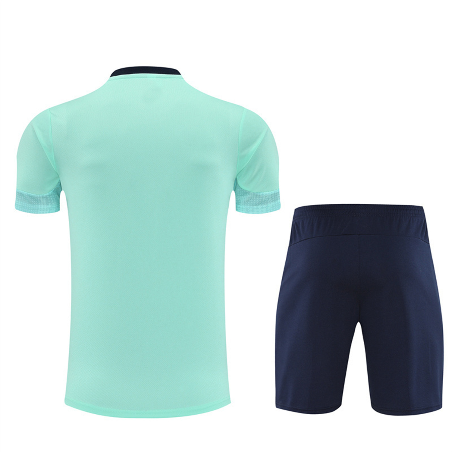 AlphaJersey-Marseille 25-26 Kids Short-Sleeve Training Set - Nattierblue Top & Deep Blue Pants
