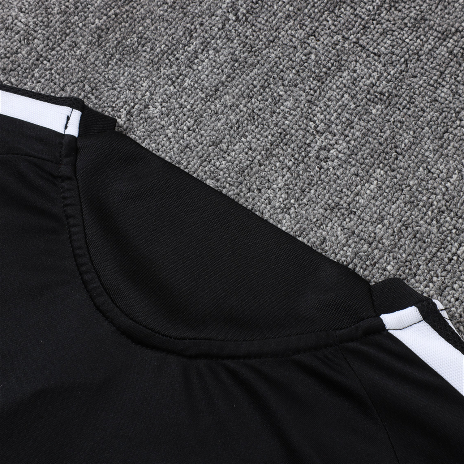 AlphaJersey-INT M.A.M 26-27 Short-Sleeve Training Set - Black With White Top & Pink Shorts