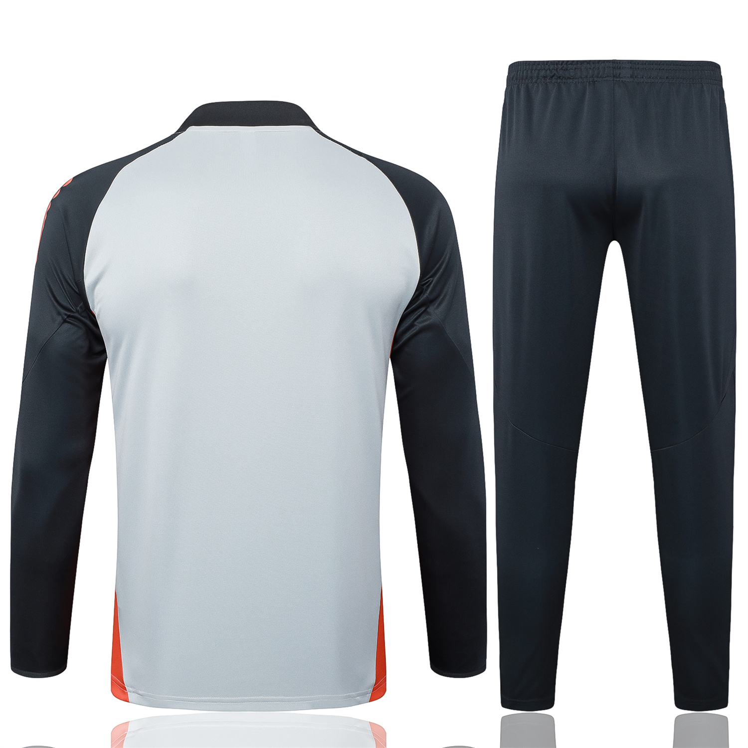 AlphaJersey-Benfica 25-26 Long Sleeve Training Set - Grey Top and Deep Grey Pants