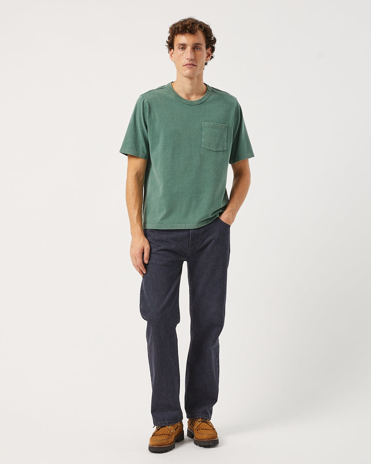 Garment Dye Tee - Alpine | Modern Menswear by yycbvcnbmmnbm