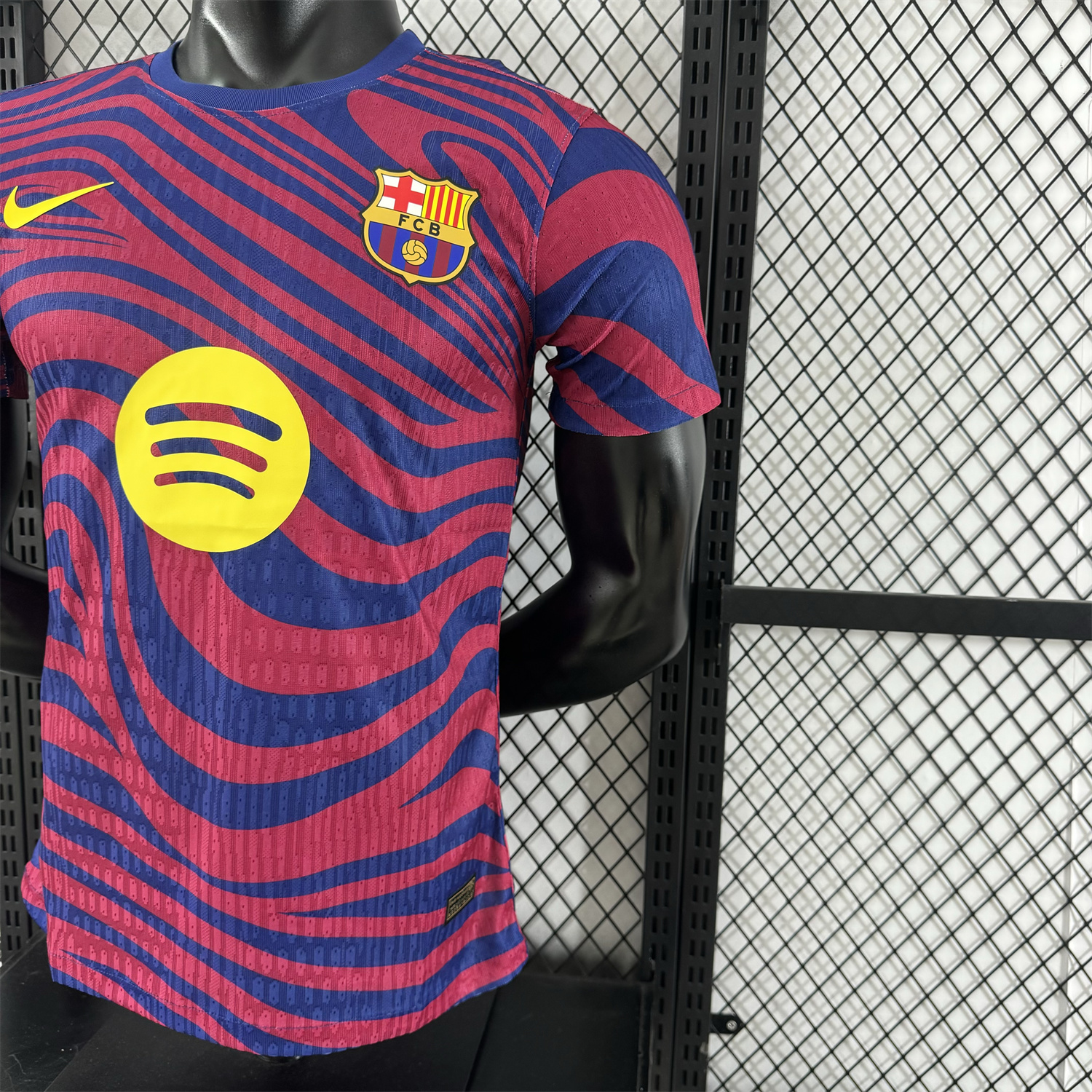 AlphaJersey-Barcelona 25-26 Red & Blue Contours Special Jersey - Player Version
