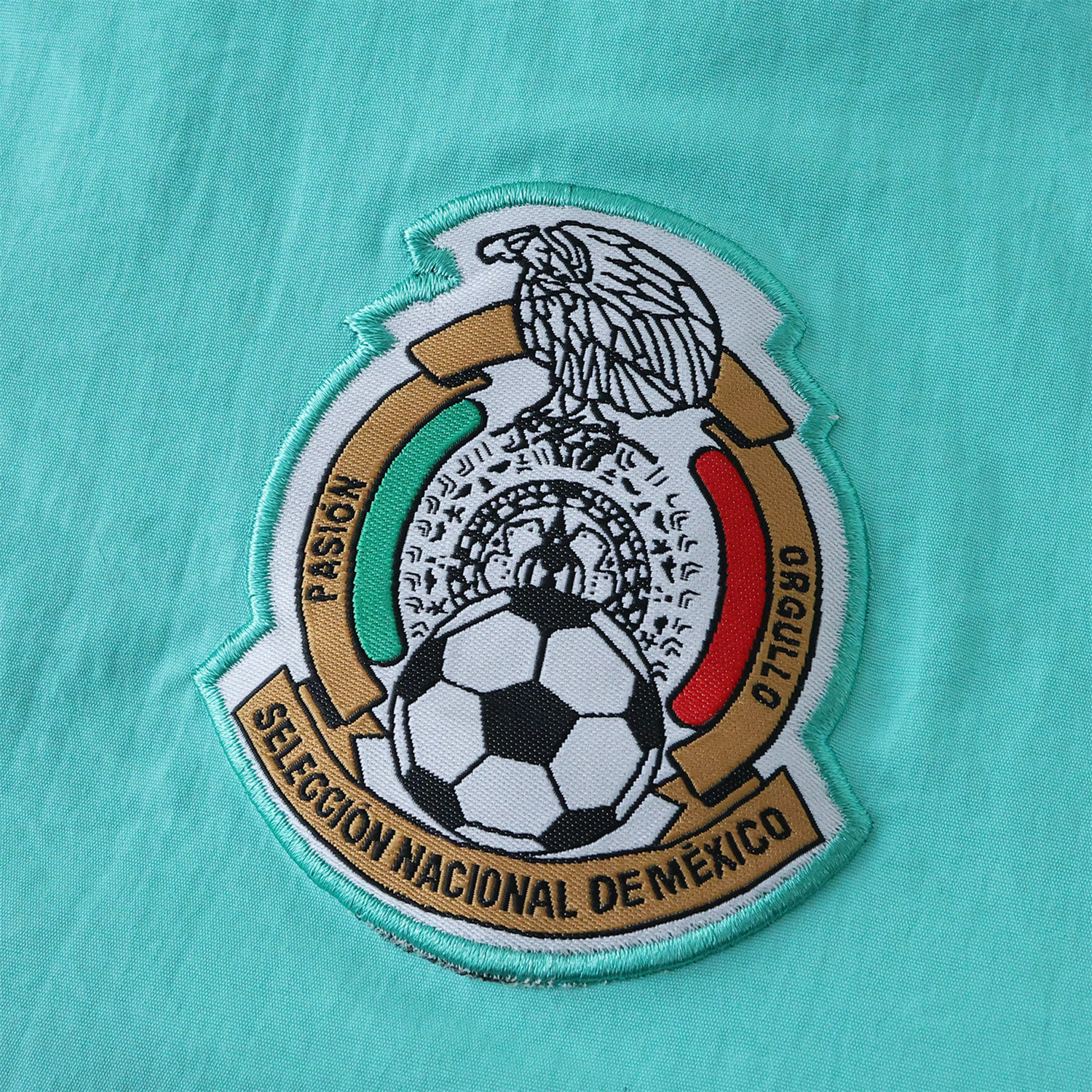 AlphaJersey-Retro Mexico 1995 Retro Style Double Sided Reversible Windbreaker - Green & Blue