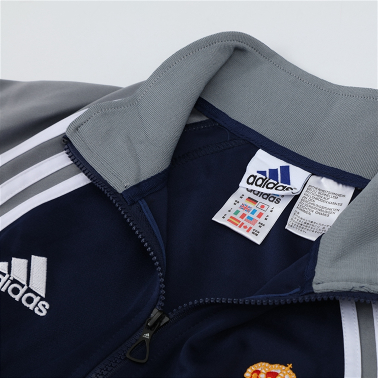 AlphaJersey-Real Madrid 25-26 Jacket Training Tracksuit - Blue Grey Jackets & Pants