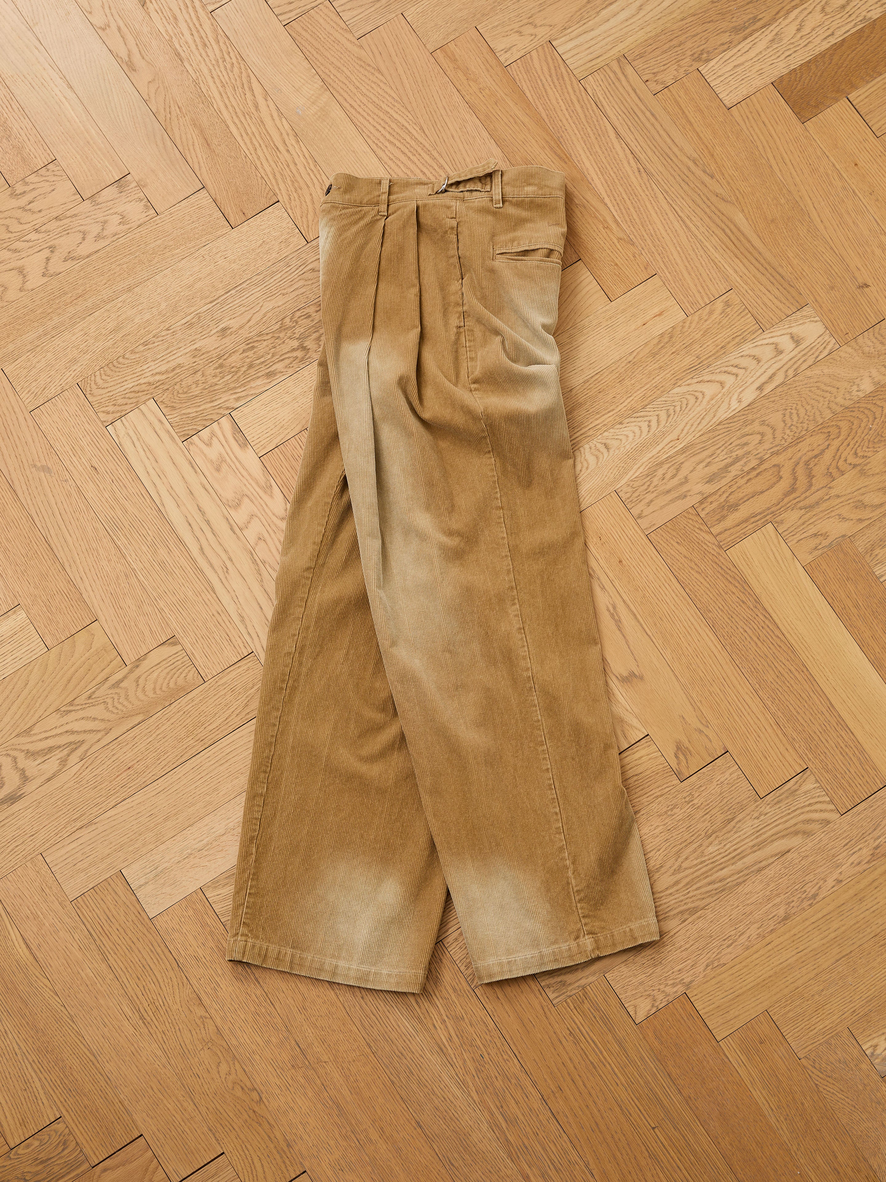 Faded Pleated Corduroy Pants | Modern Menswear by yycbvcnbmmnbm