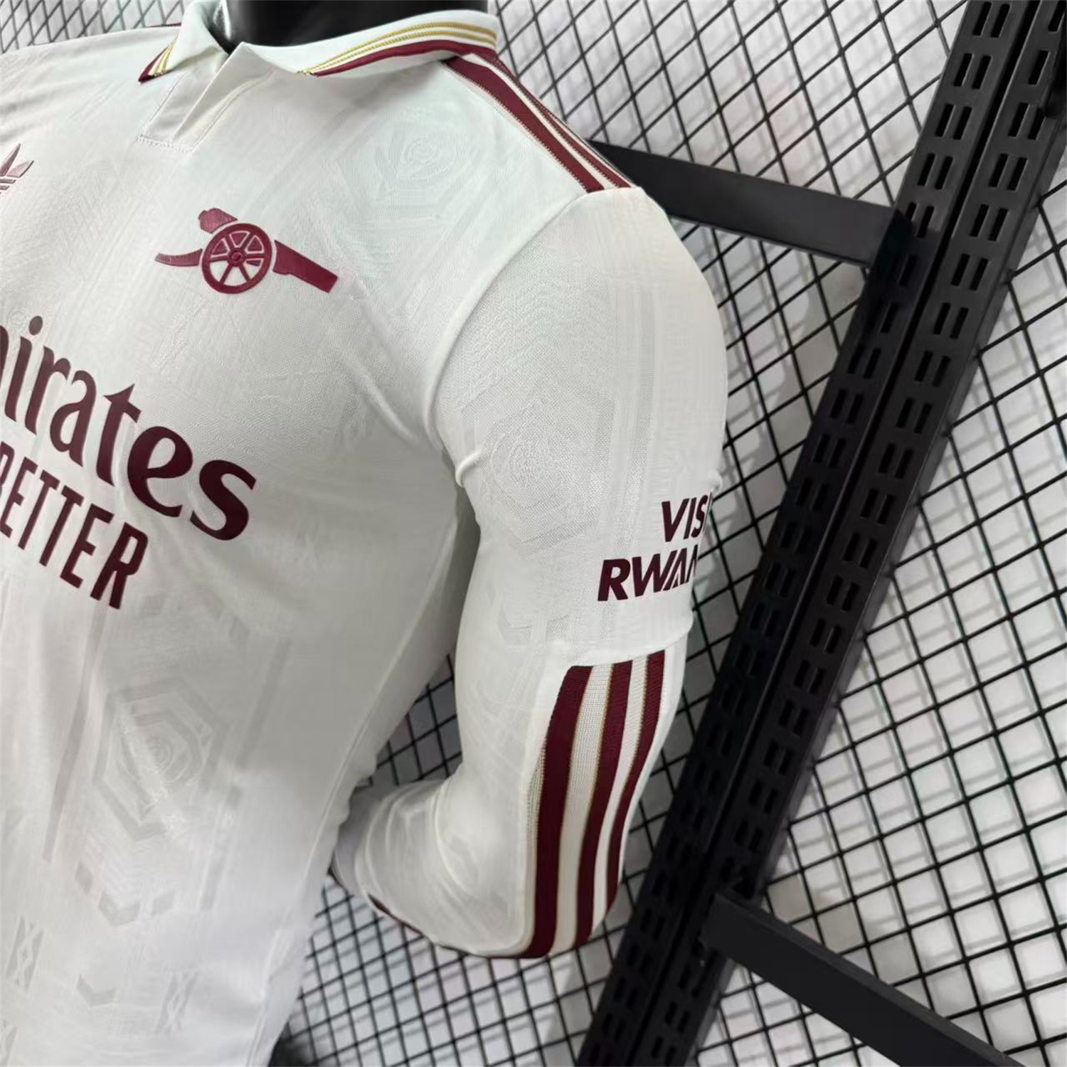 AlphaJersey-Arsenal 25-26 Third White Long Sleeves Jersey - Player Version