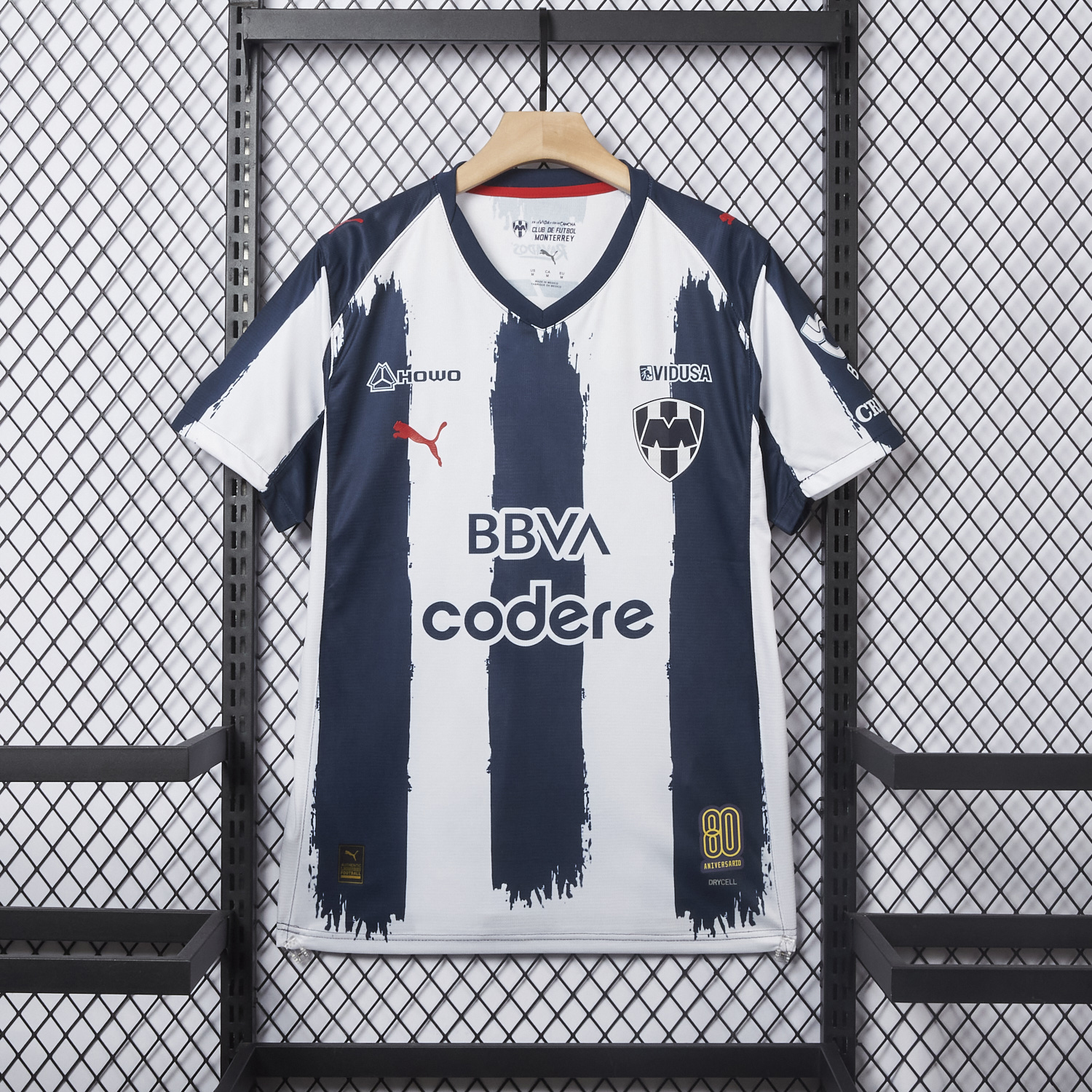 AlphaJersey-Rayados Monterrey 25-26 Home Stripes Jersey - Fans Version
