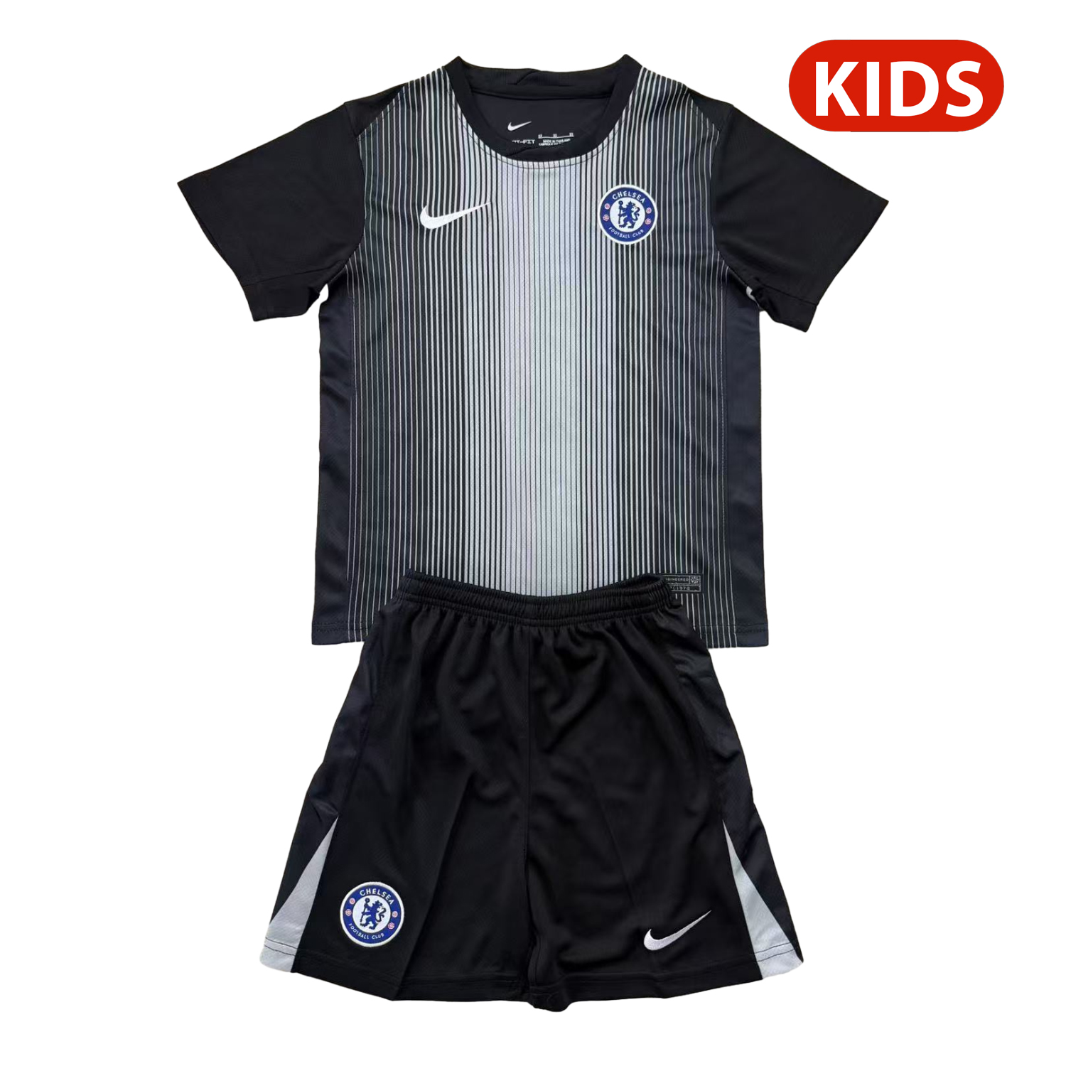 AlphaJersey-C.H.E.L.S.E.A 25-26 Black Goalkeeper Kids Kit