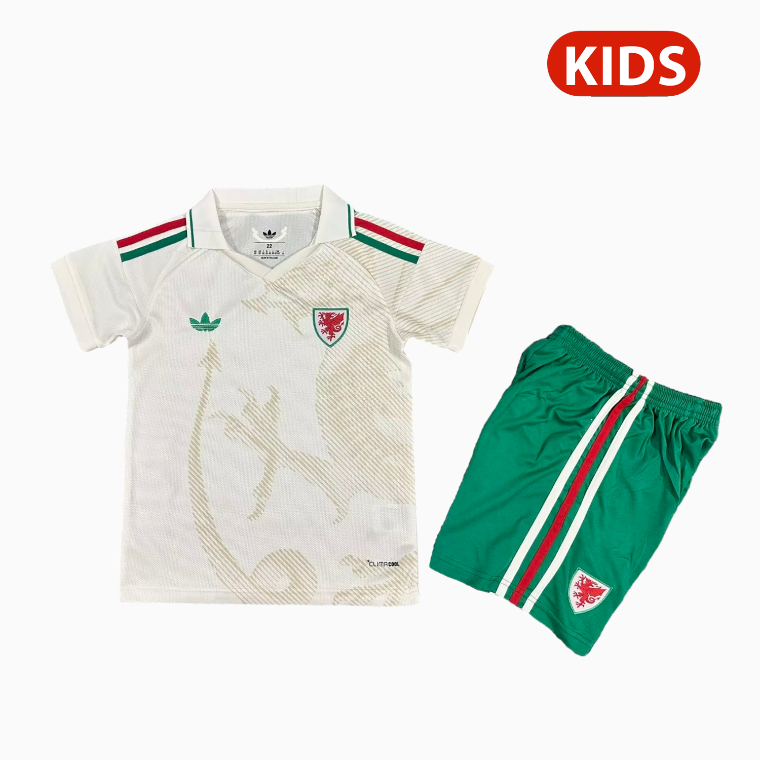 AlphaJersey-Wales 2026 Away Kids Kit