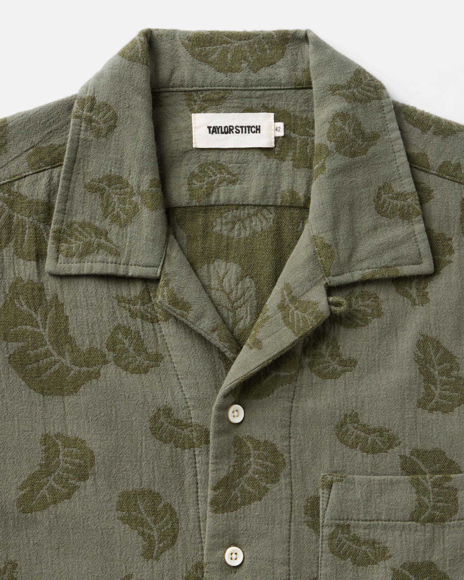 The Hawthorne Shirt in Burnt Olive Floral Jacquard | Modern Menswear by yycbvcnbmmnbm