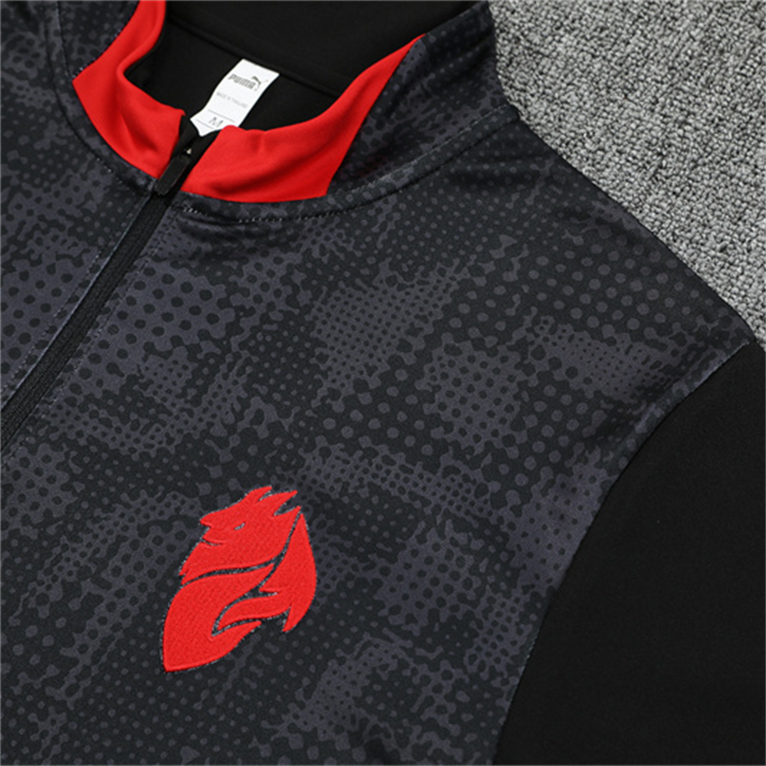 AlphaJersey-AC Milan 25-26 Kids Long Sleeve Training Set - Black Top & Black Pants