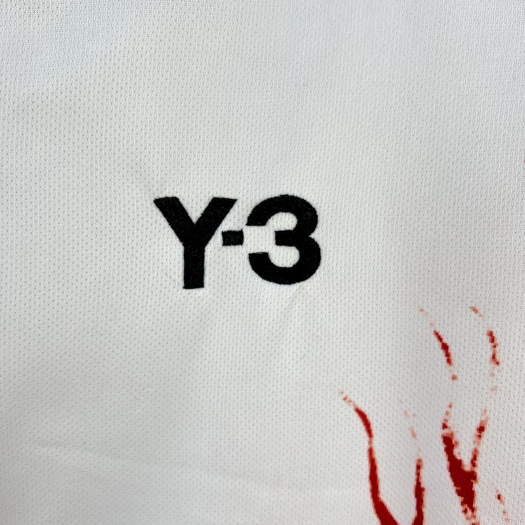 AlphaJersey-Japan 25-26 Y-3 Red Auspicious Cloud Pattern White Special Jersey - Fans Version