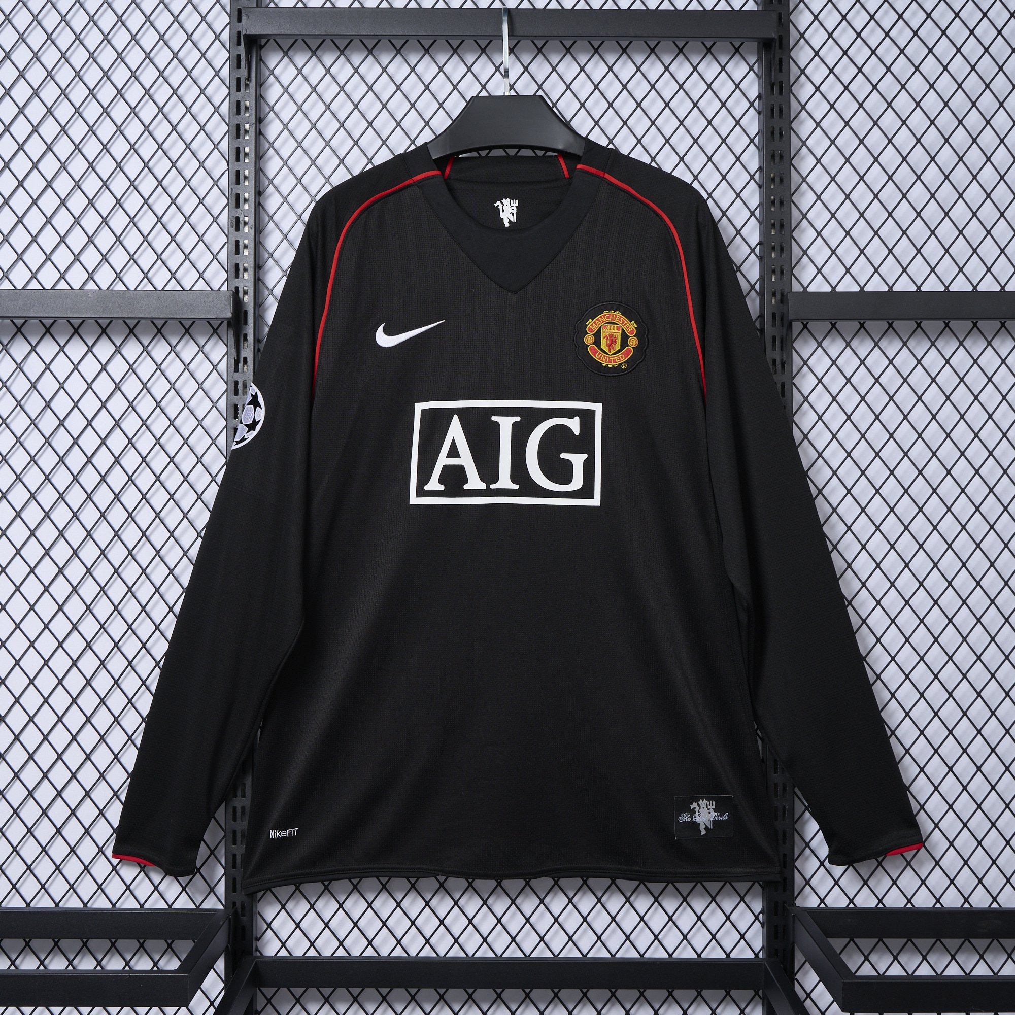 AlphaJersey-Retro Manchester United 07-08 Away Long Sleeve Jersey