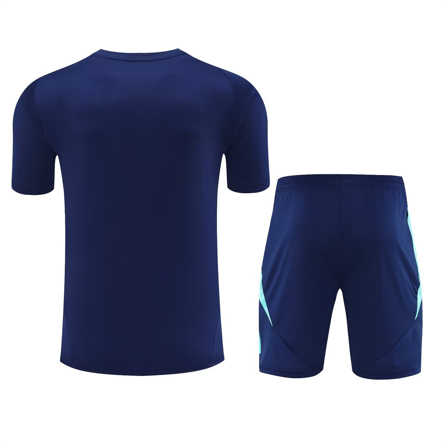 AlphaJersey-Flamengo 25-26 Short-Sleeve Kids Training Set - Royal Blue With Royal Blue