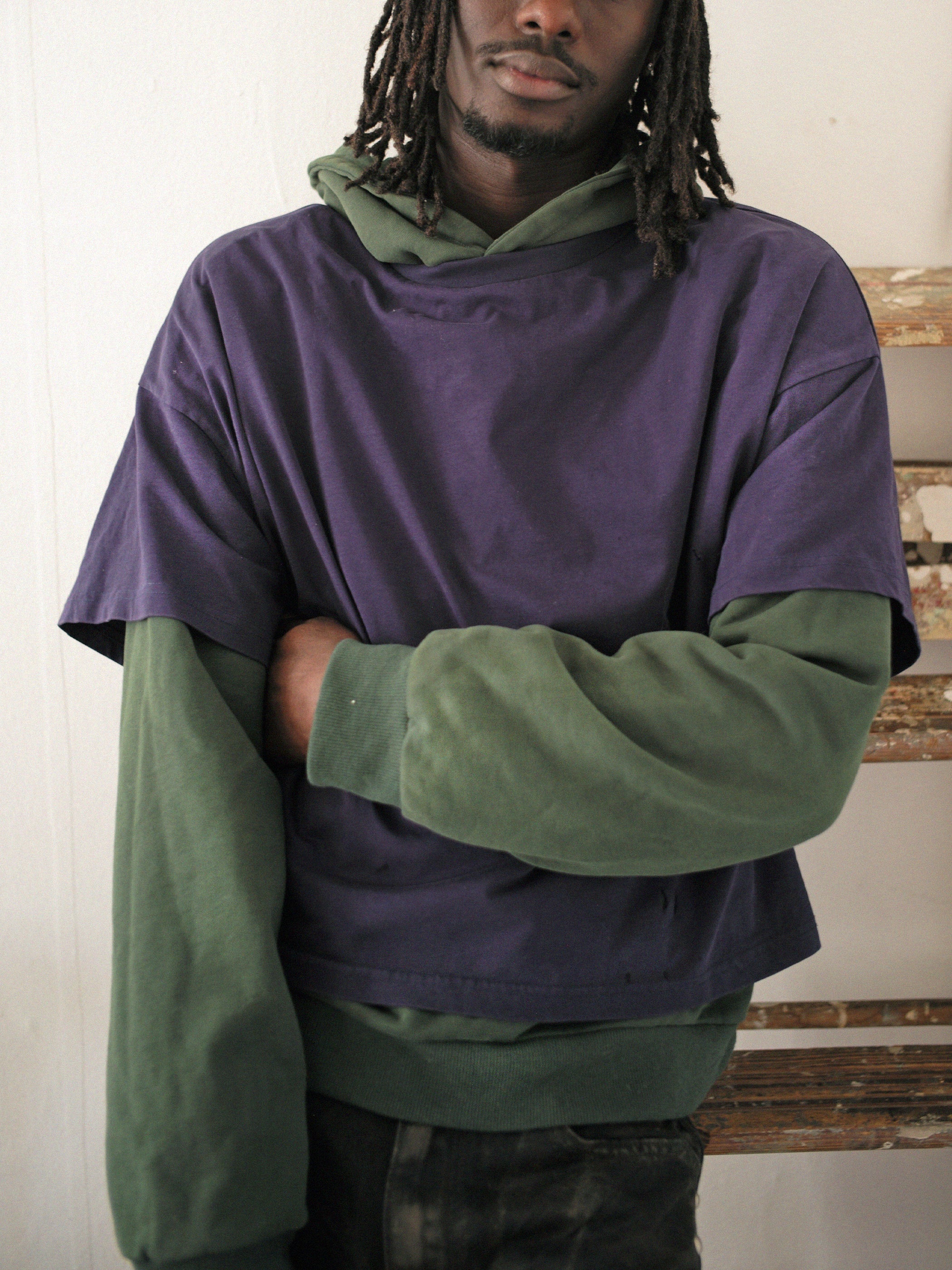 Double Layer Hoodie | Modern Menswear by yycbvcnbmmnbm