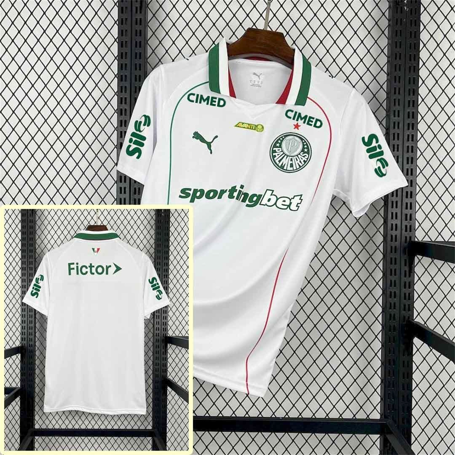 AlphaJersey-Palmeiras 26-27 Away Jersey With All Sponsors - Fans Version