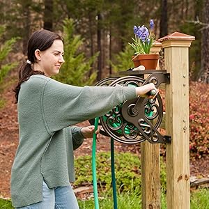 HOLDS 125 FEET OF GARDEN HOSE