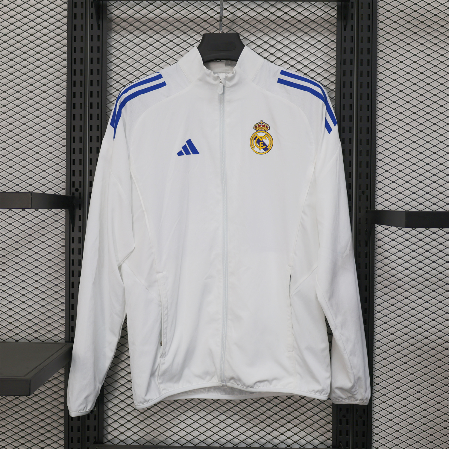 AlphaJersey-Real Madrid 25-26 White Windbreaker Jacket