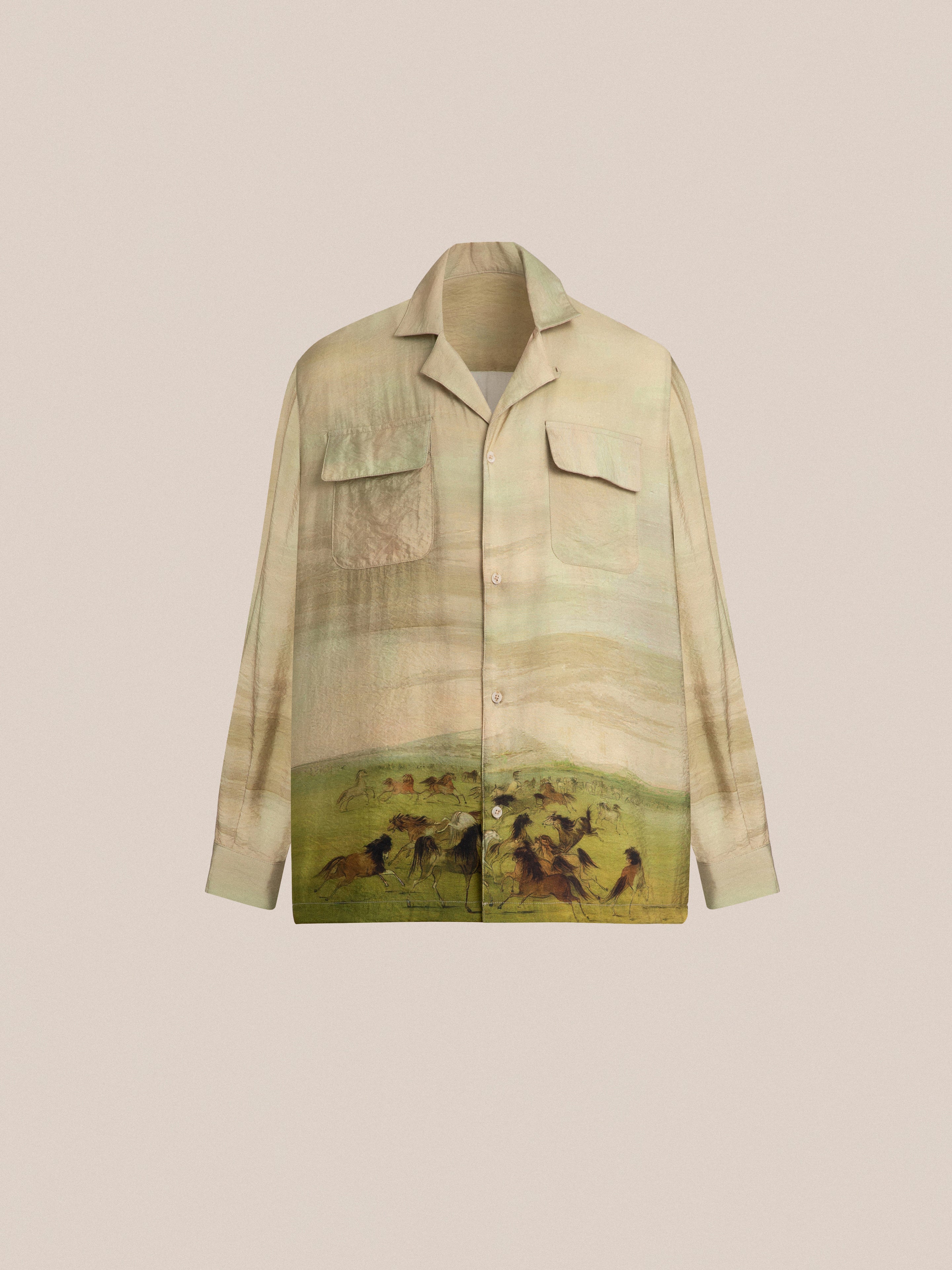 Grasslands Long Sleeve Camp Shirt | Modern Menswear by yycbvcnbmmnbm