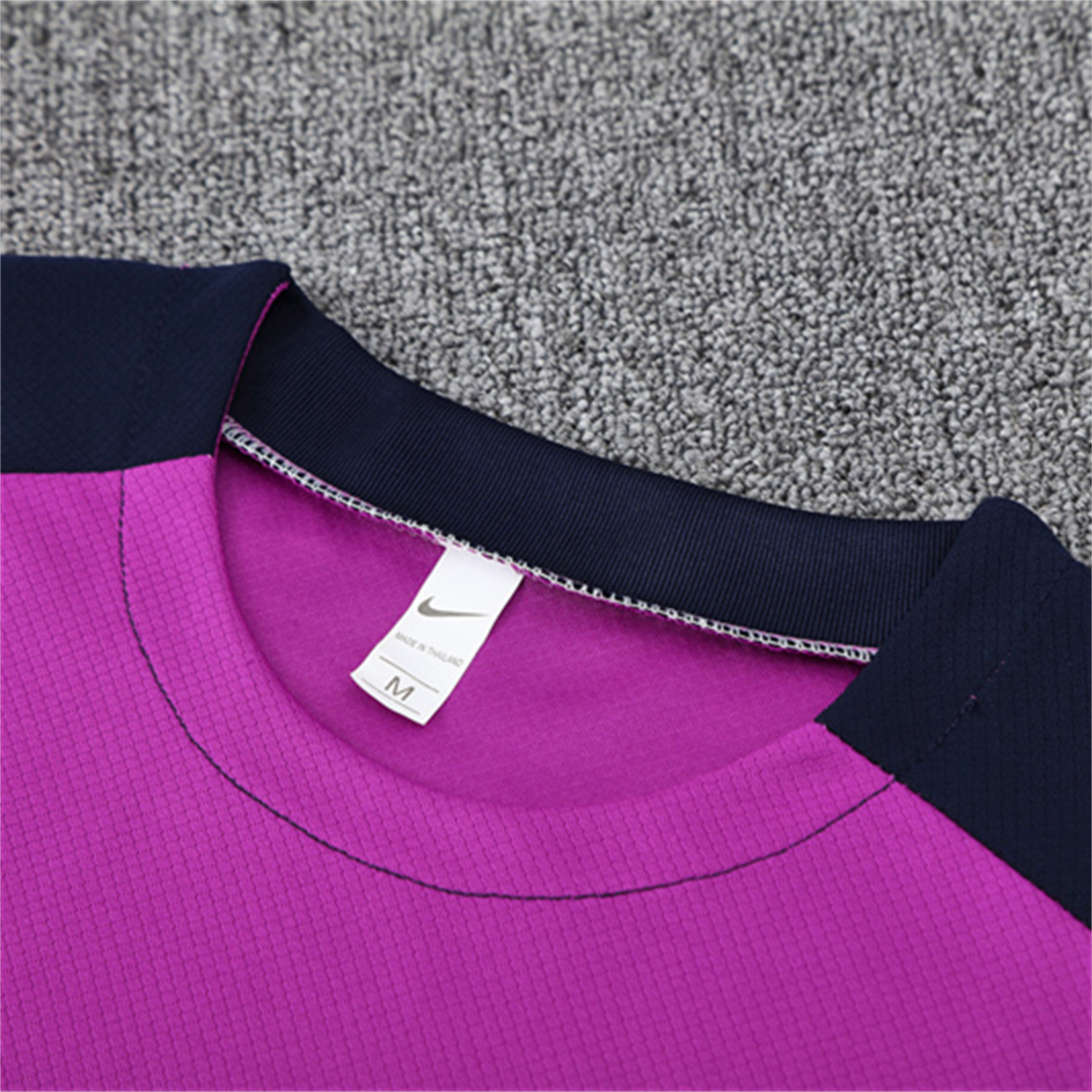 AlphaJersey-Barcelona 25-26 Short-Sleeve Training Set - Purple Top & Deep Blue Shorts