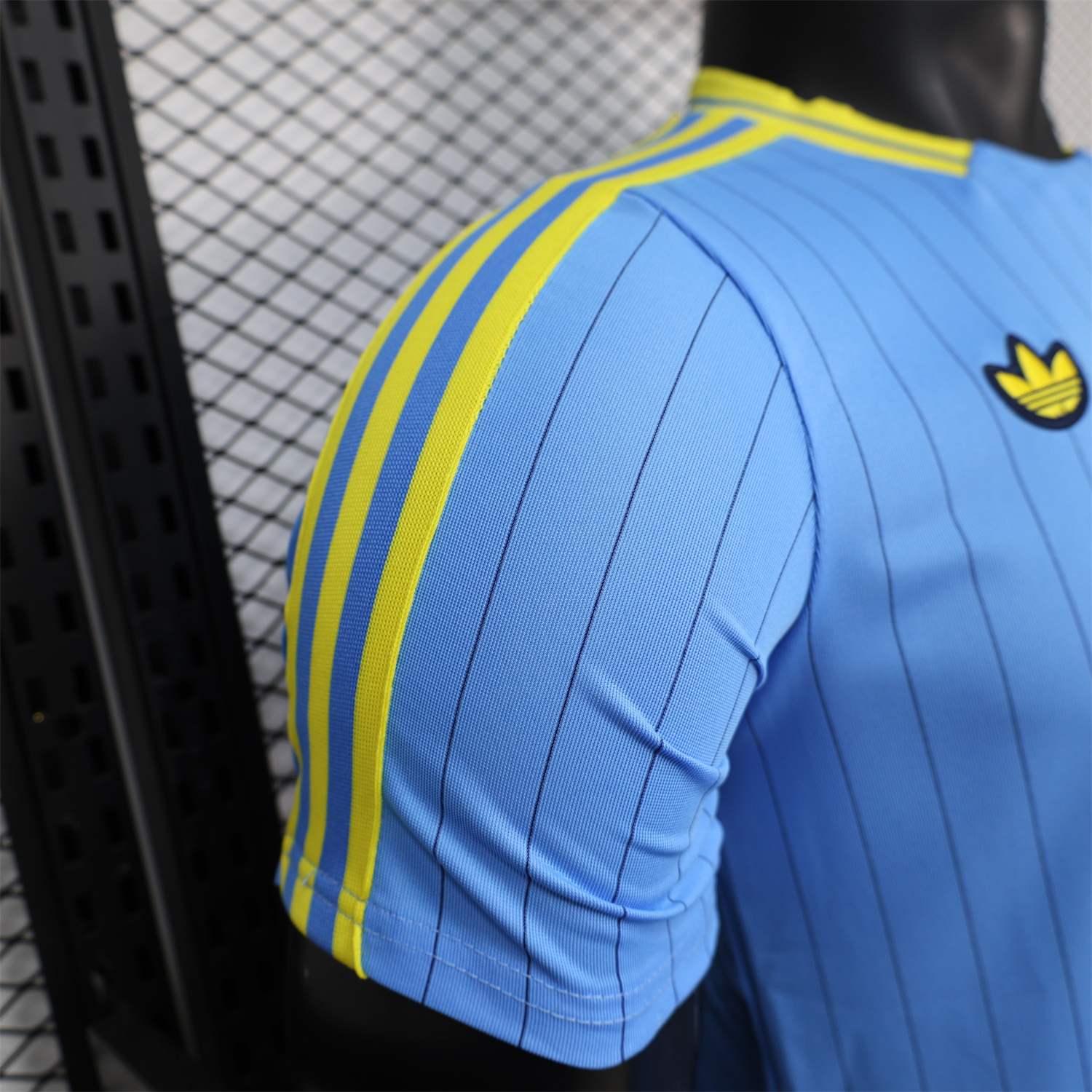 AlphaJersey-Colombia 2026 Terrace Icon Retro Casual Style Blue Jersey - Player Version