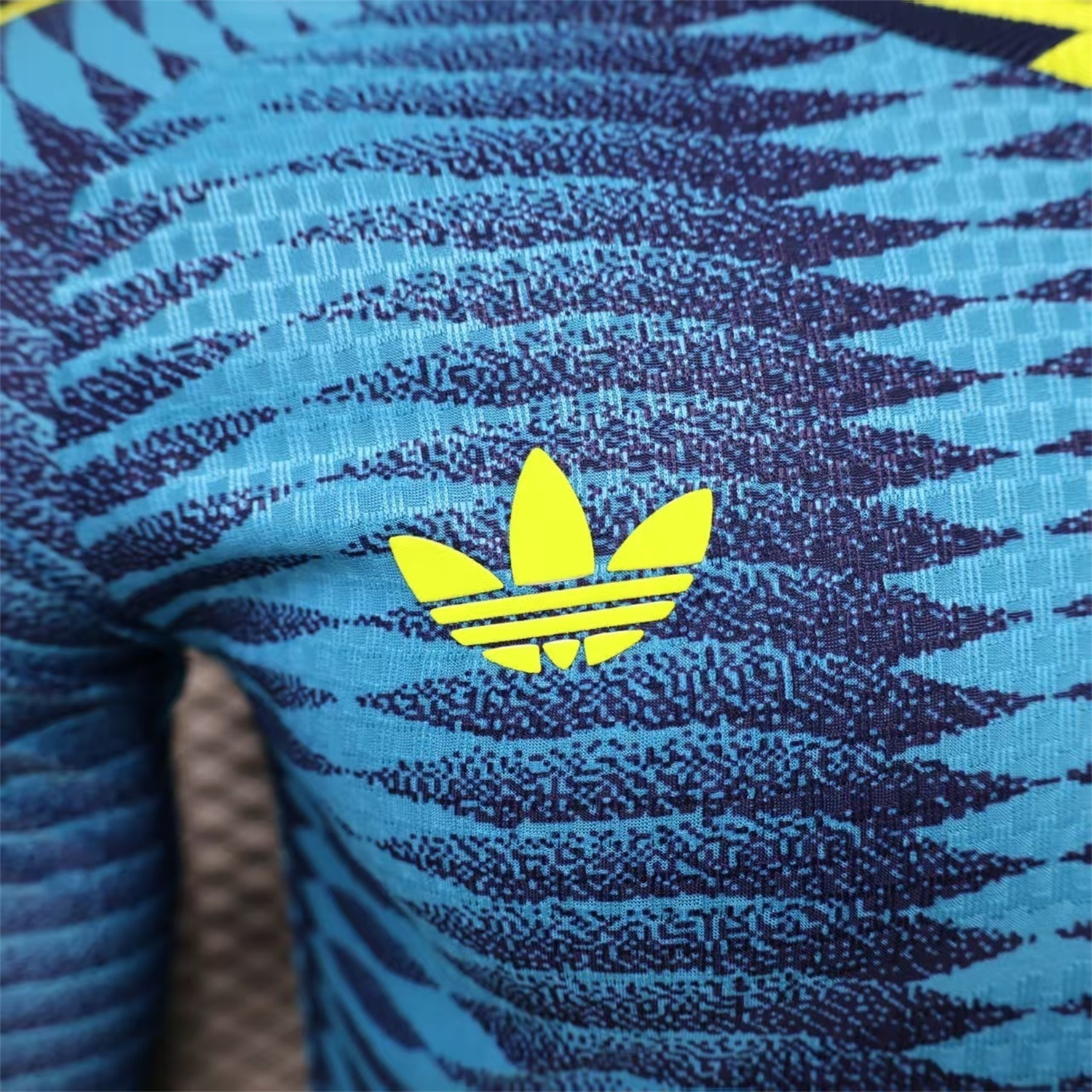 AlphaJersey-Colombia 2026 Away Blue Long Sleeves Jersey - Player Version
