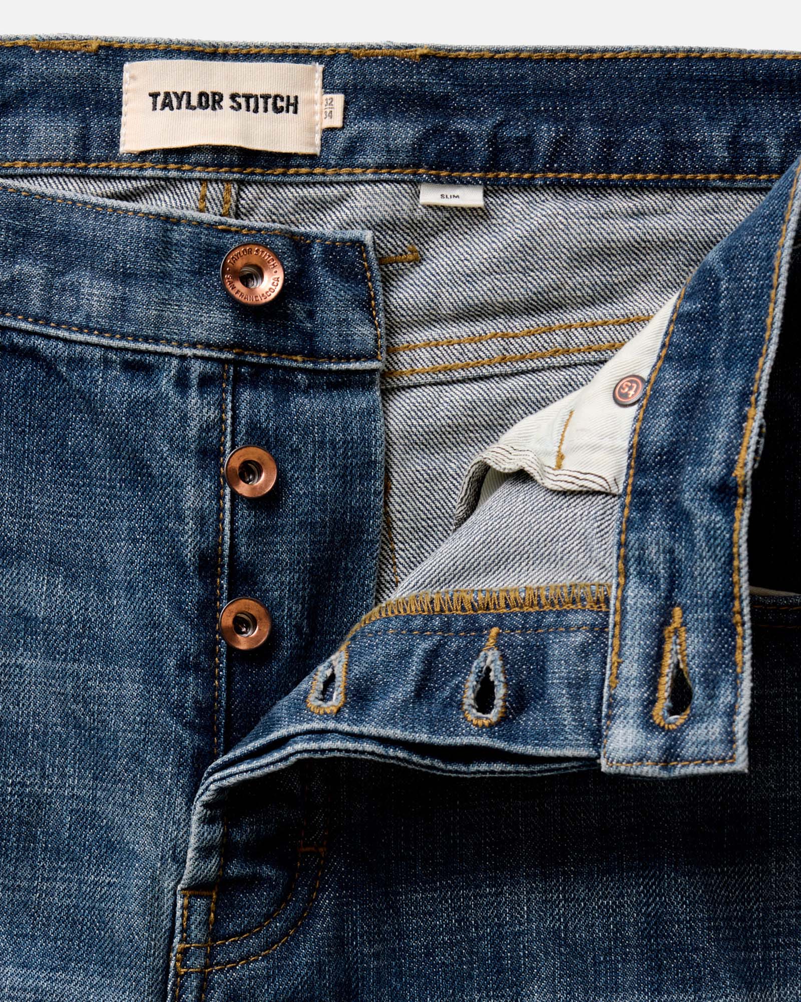 The Slim Jean in Mid Wash Organic Selvedge | Modern Menswear by yycbvcnbmmnbm
