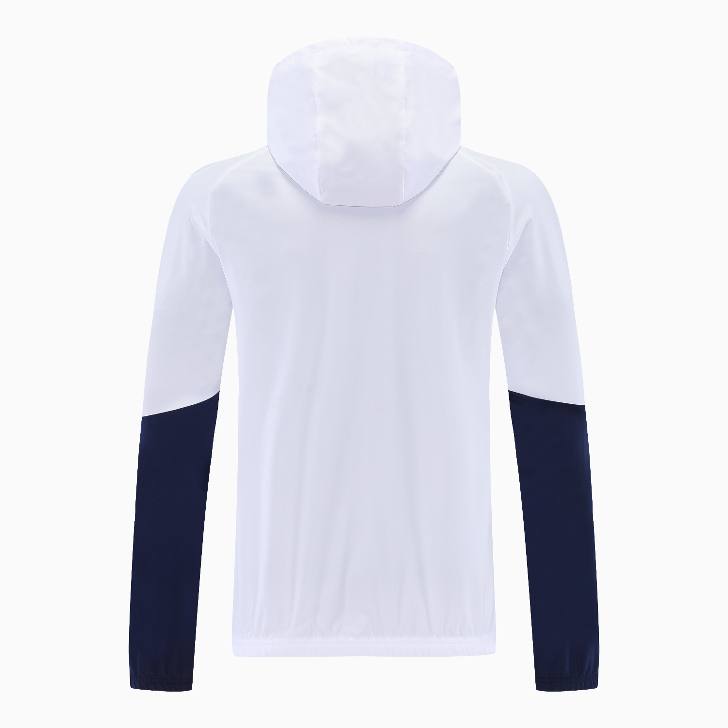 AlphaJersey-Argentina 2026 Hooded Windbreaker Training Set - White Top & Dark Blue Pants