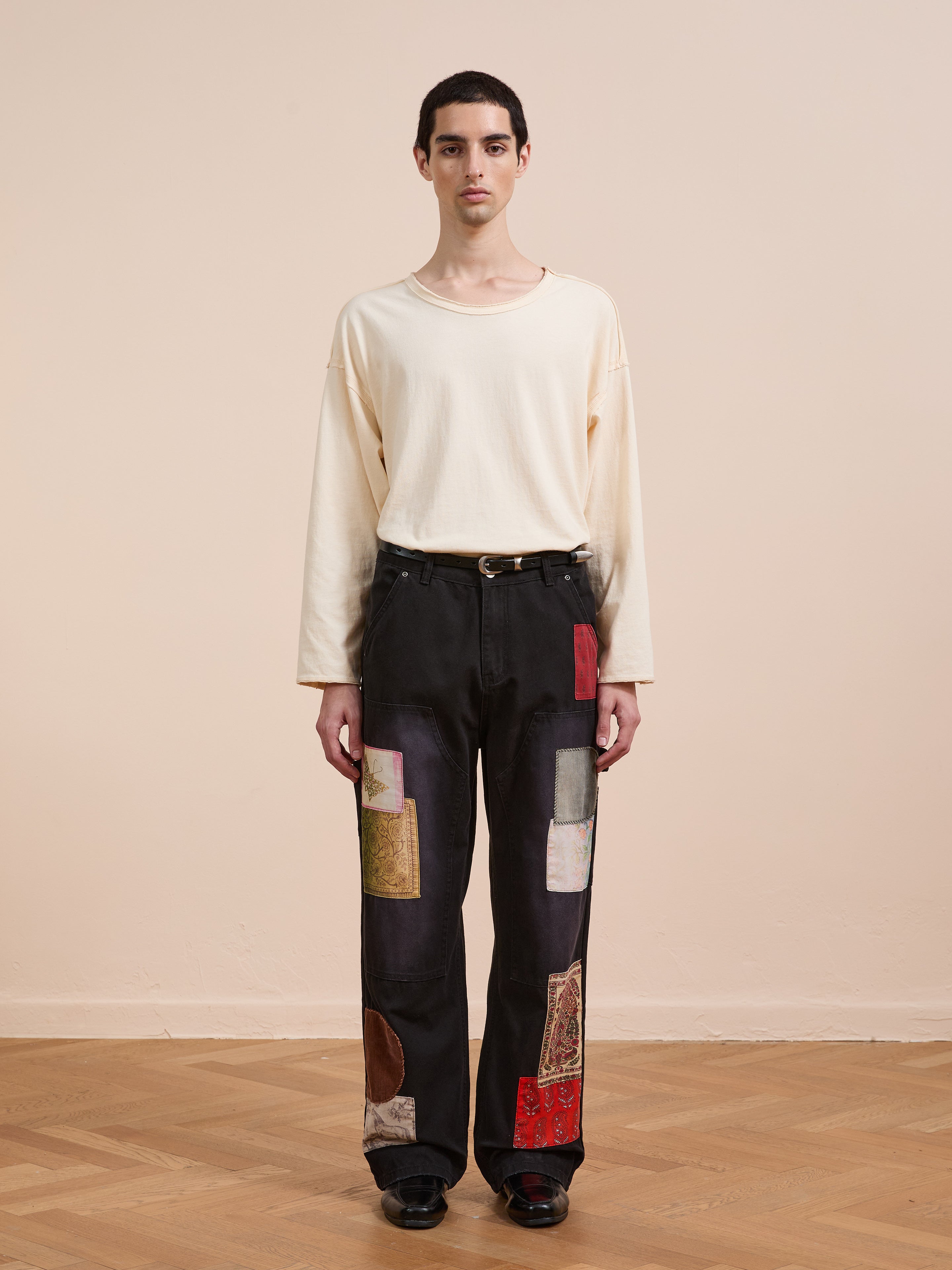 Tapestry Carpenter Canvas Pants | Modern Menswear by yycbvcnbmmnbm