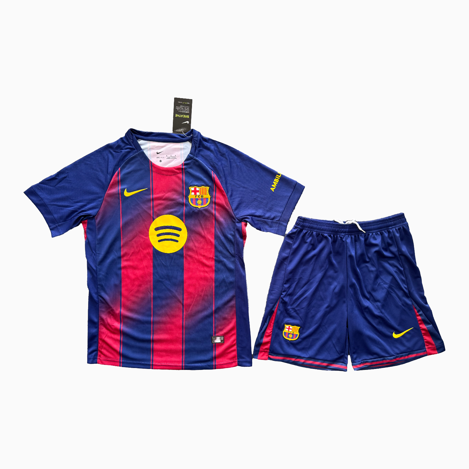 AlphaJersey-Barcelona 25-26 Home Men's Adult Jersey Set - Fans Version