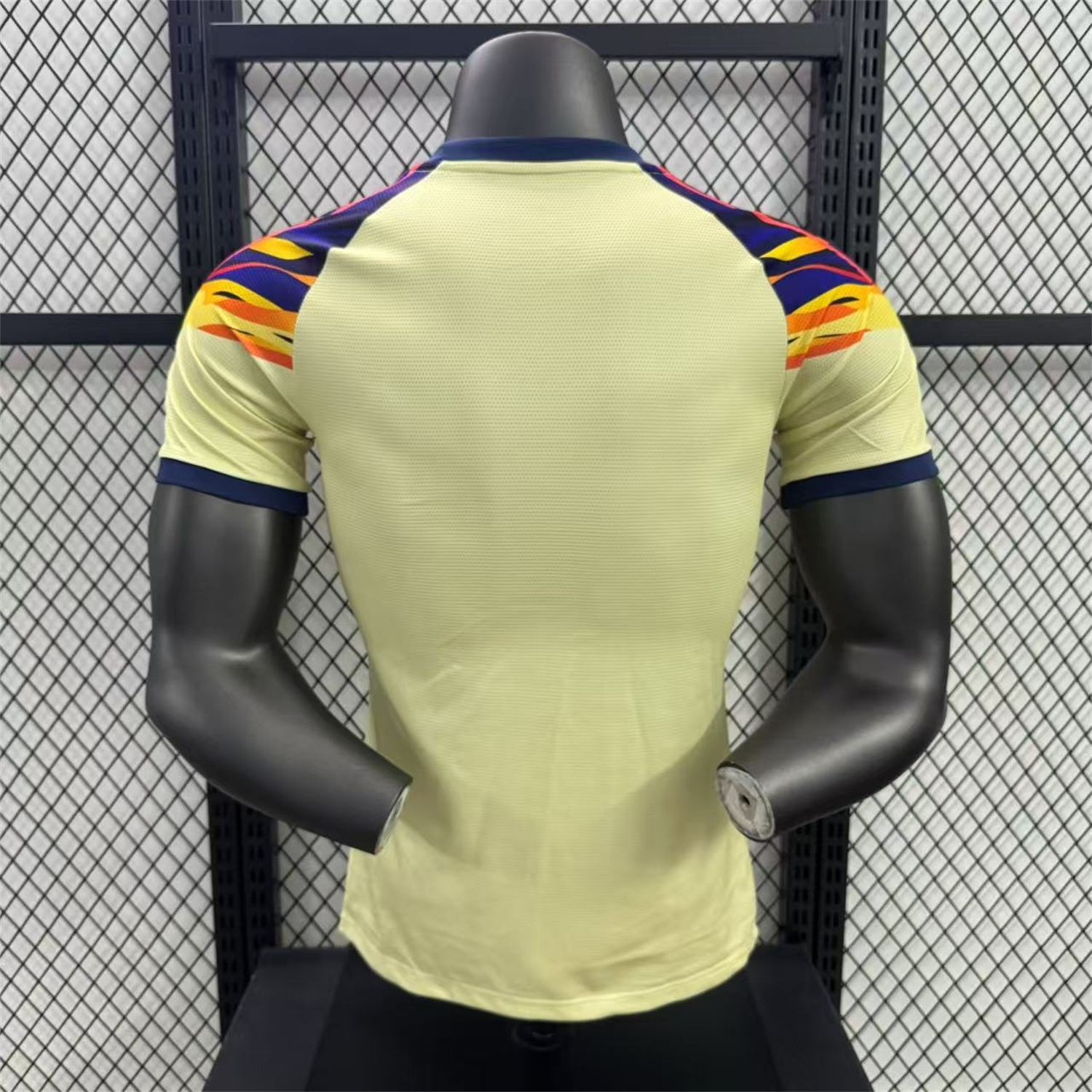 AlphaJersey-Club América 25-26 Blue Neck Light Yellow Special Jersey - Player Version