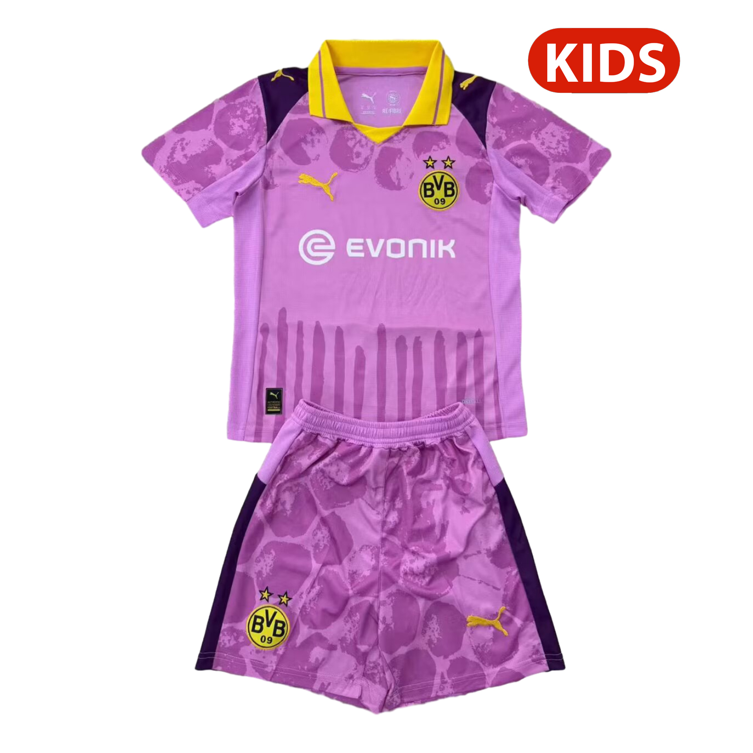 AlphaJersey-Dortmund 2025 Club World Cup Goalkeeper Purple Kids Kit