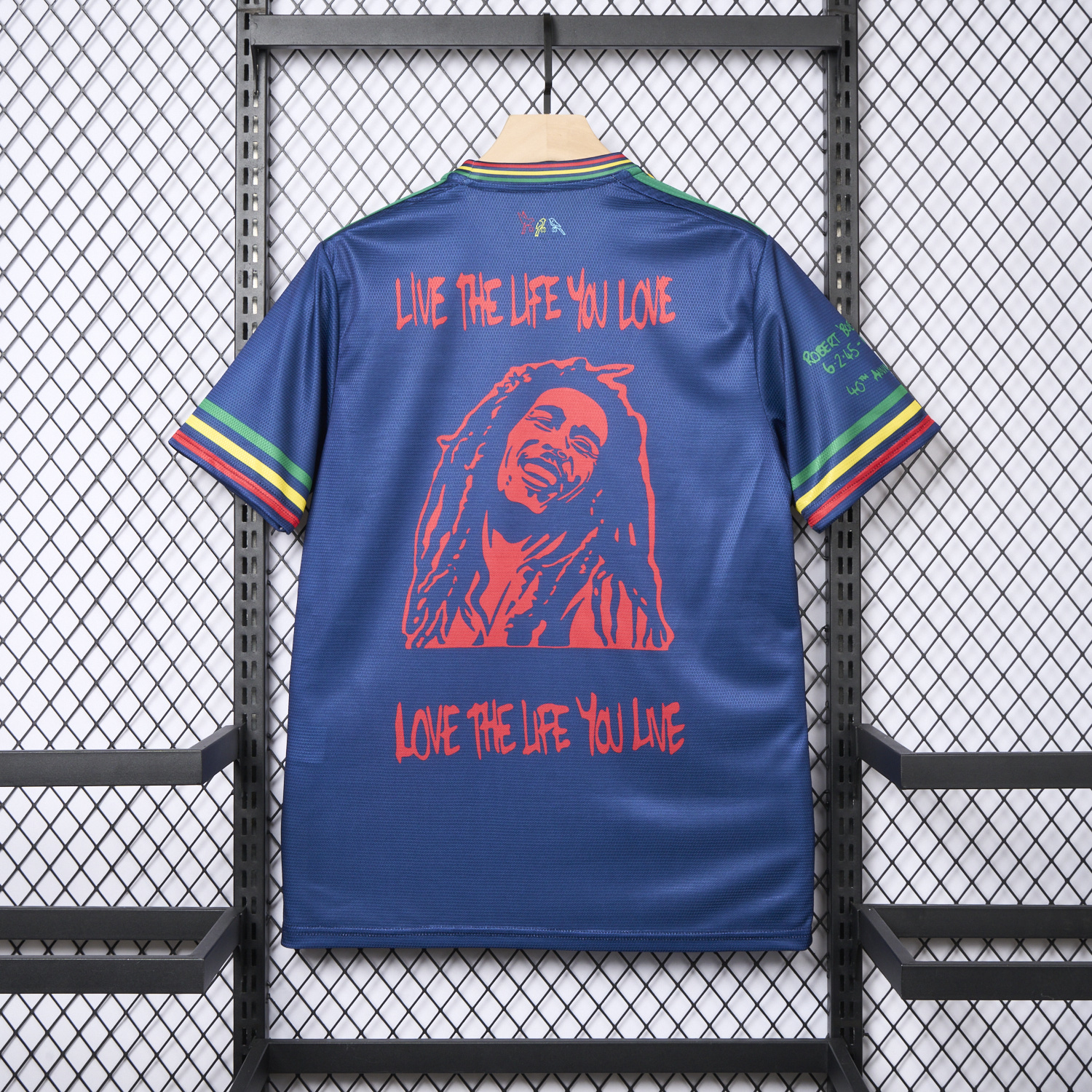AlphaJersey-Ajax x B-O-B Marly 2025-26 40th Blue Special Edition Jersey - Fans Version