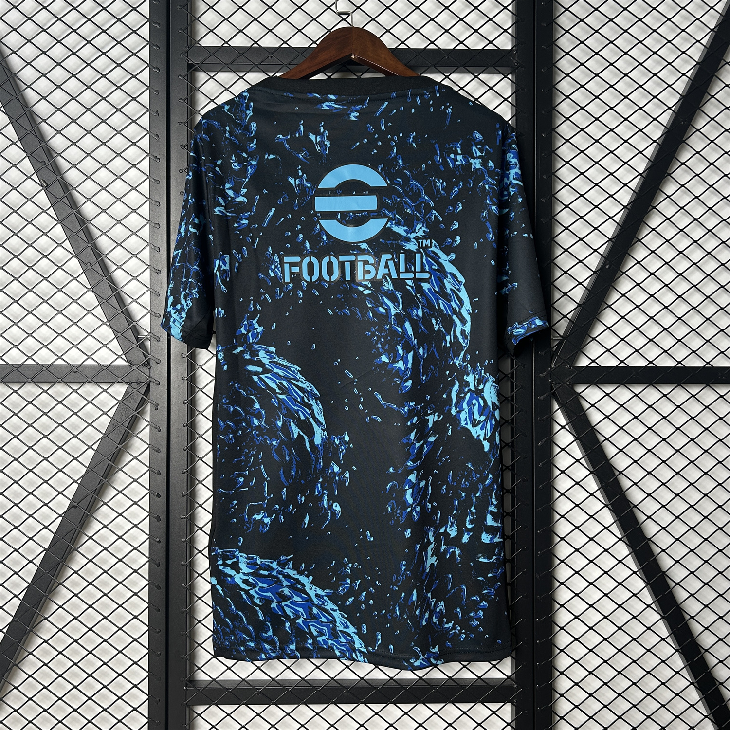 AlphaJersey-Inter Milan 25-26 Blue Snake Pattern Pre-Match Training Jersey - Fans Version