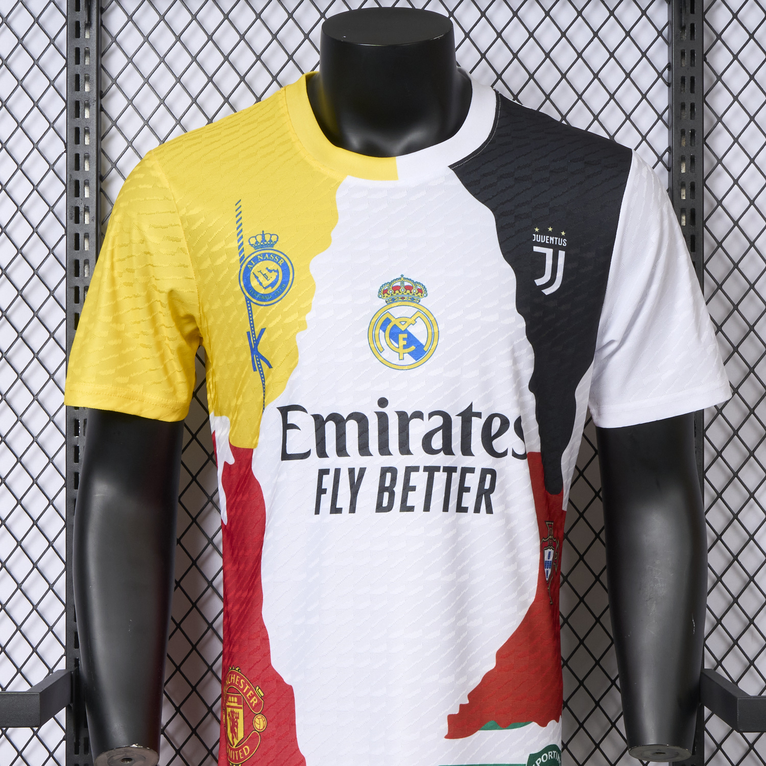 AlphaJersey-Cristiano Ronaldo Career Commemorative Jersey Real Madrid Manchester United Juventus Portugal Al Nassr Sporting CP - Player Version