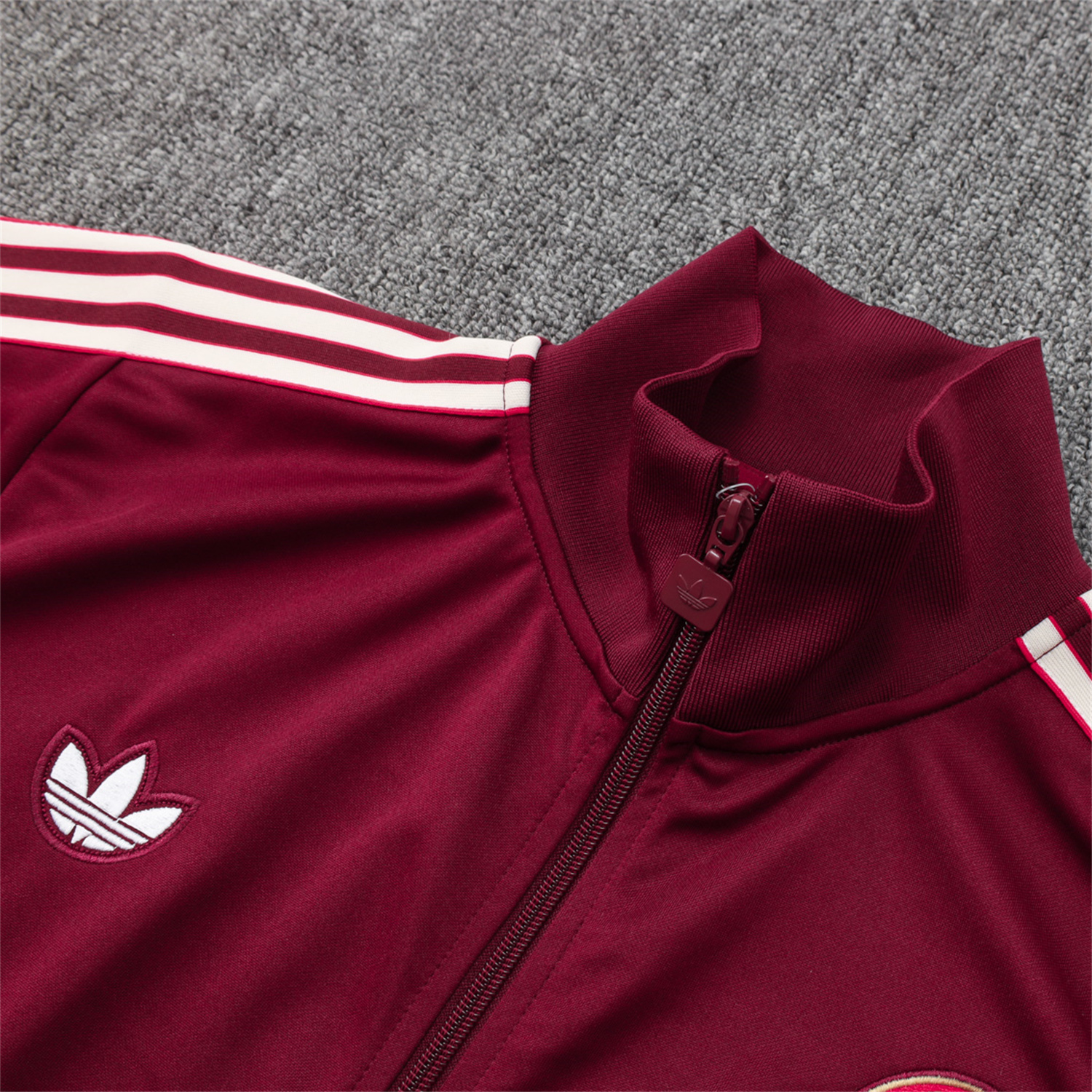 AlphaJersey-Bayern Munich 25-26 Originals Terrace Icon Jacket Training Tracksuit - Deep Red