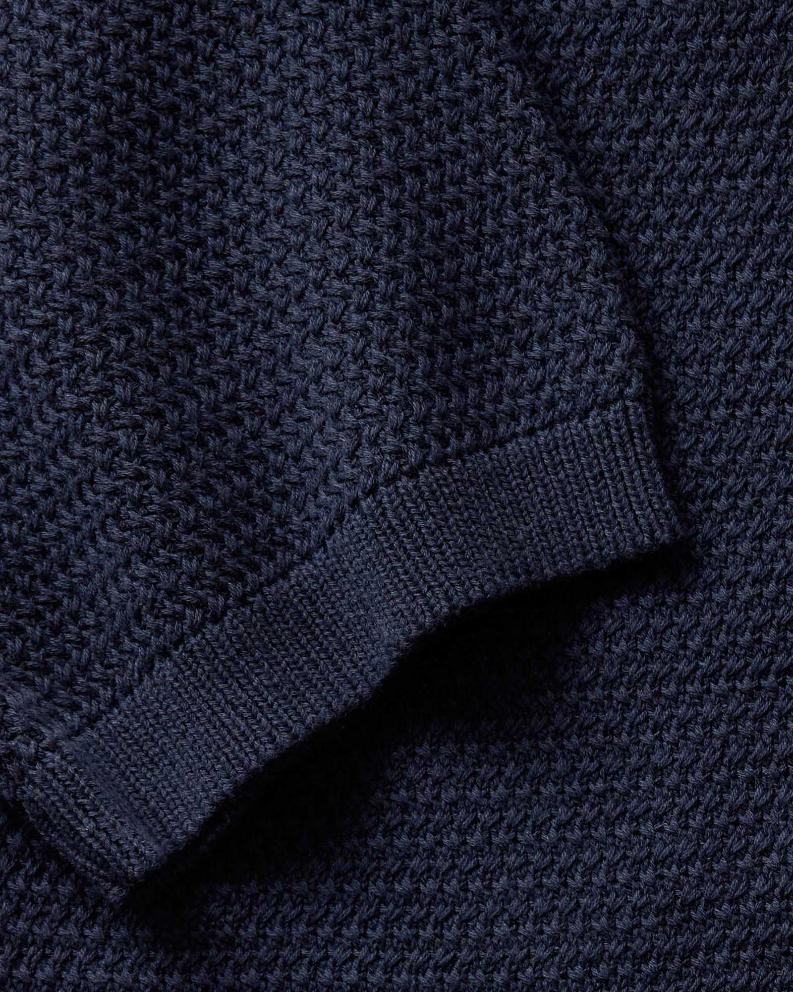 The Button Down Polo in Dark Navy Crochet | Modern Menswear by yycbvcnbmmnbm