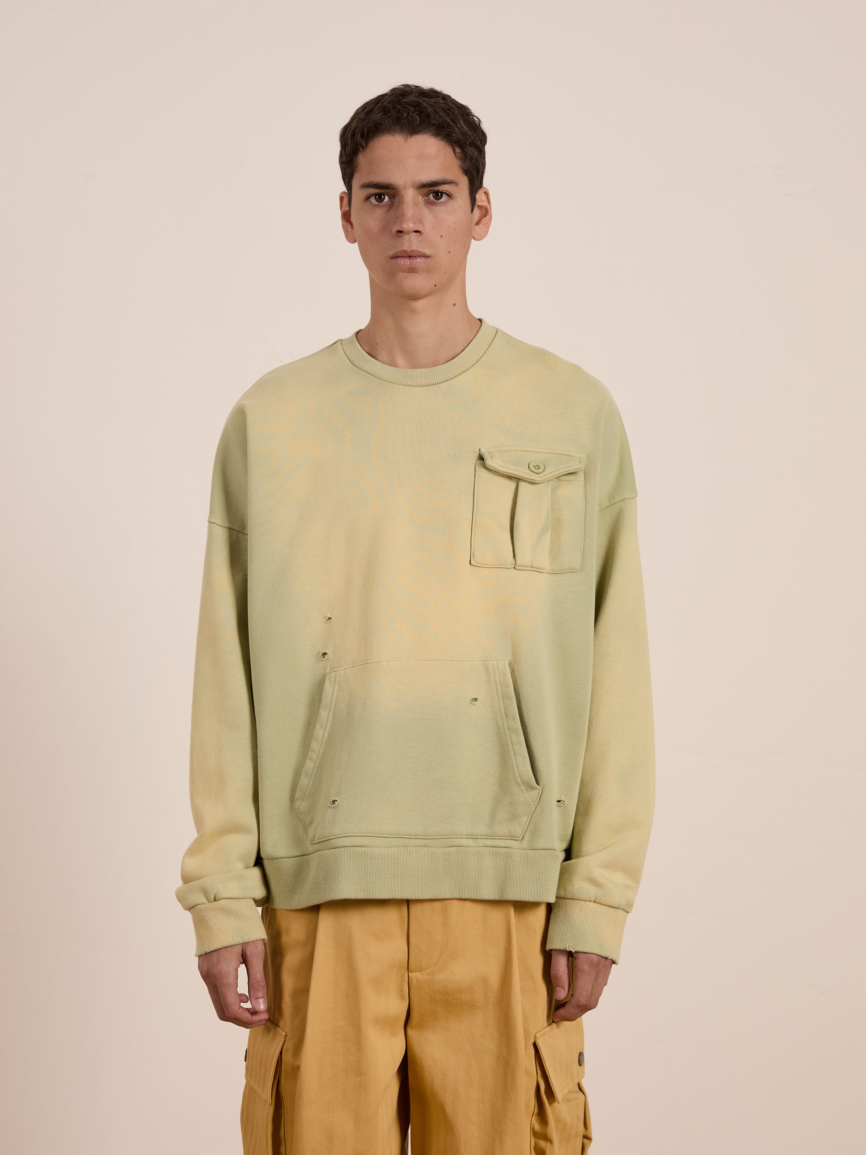 Faded Pocket Crewneck | Modern Menswear by yycbvcnbmmnbm