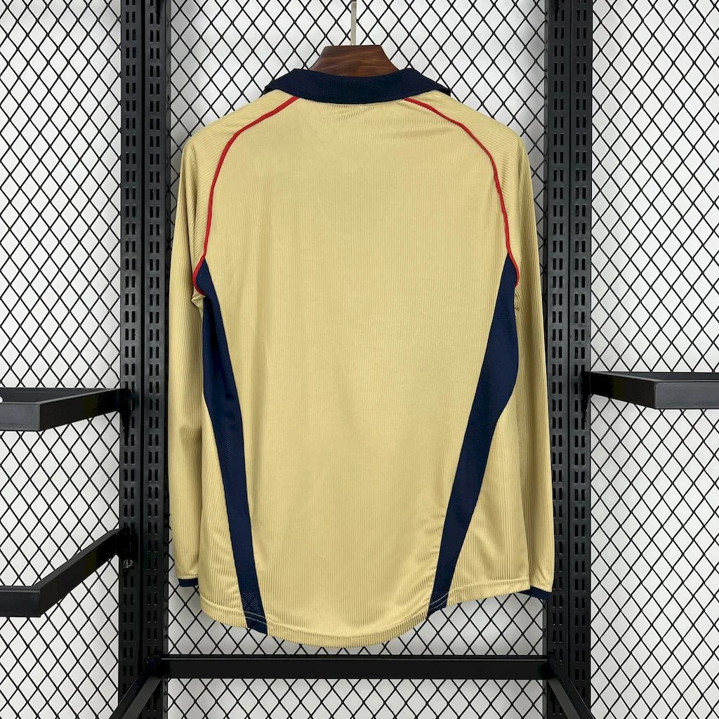 AlphaJersey-Retro Arsenal 2001-02 Away Long Sleeves Jersey