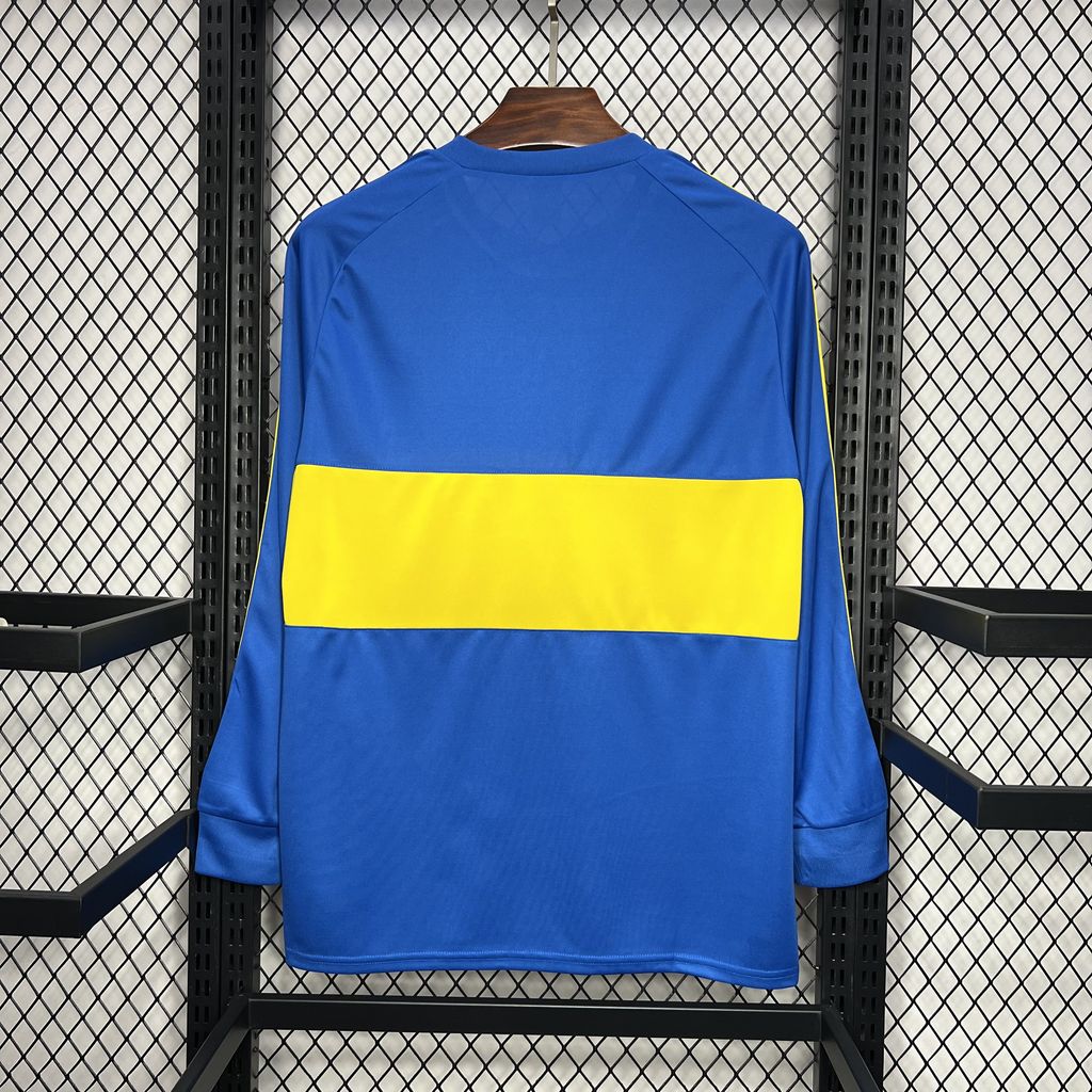 AlphaJersey-Retro Boca Juniors 1981-82 Home Long Sleeve Jersey