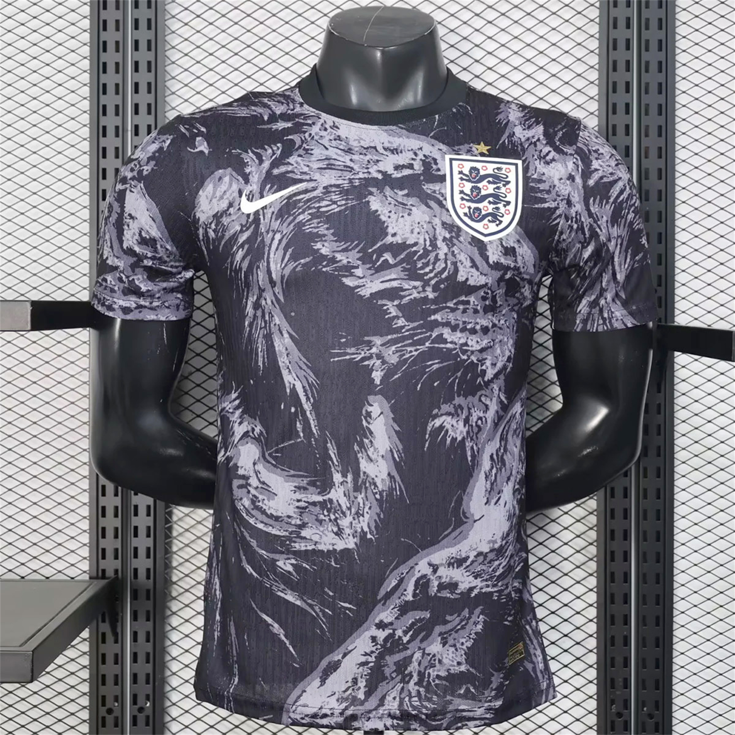 AlphaJersey-England 2026 Lion Black Special Jersey - Player Version