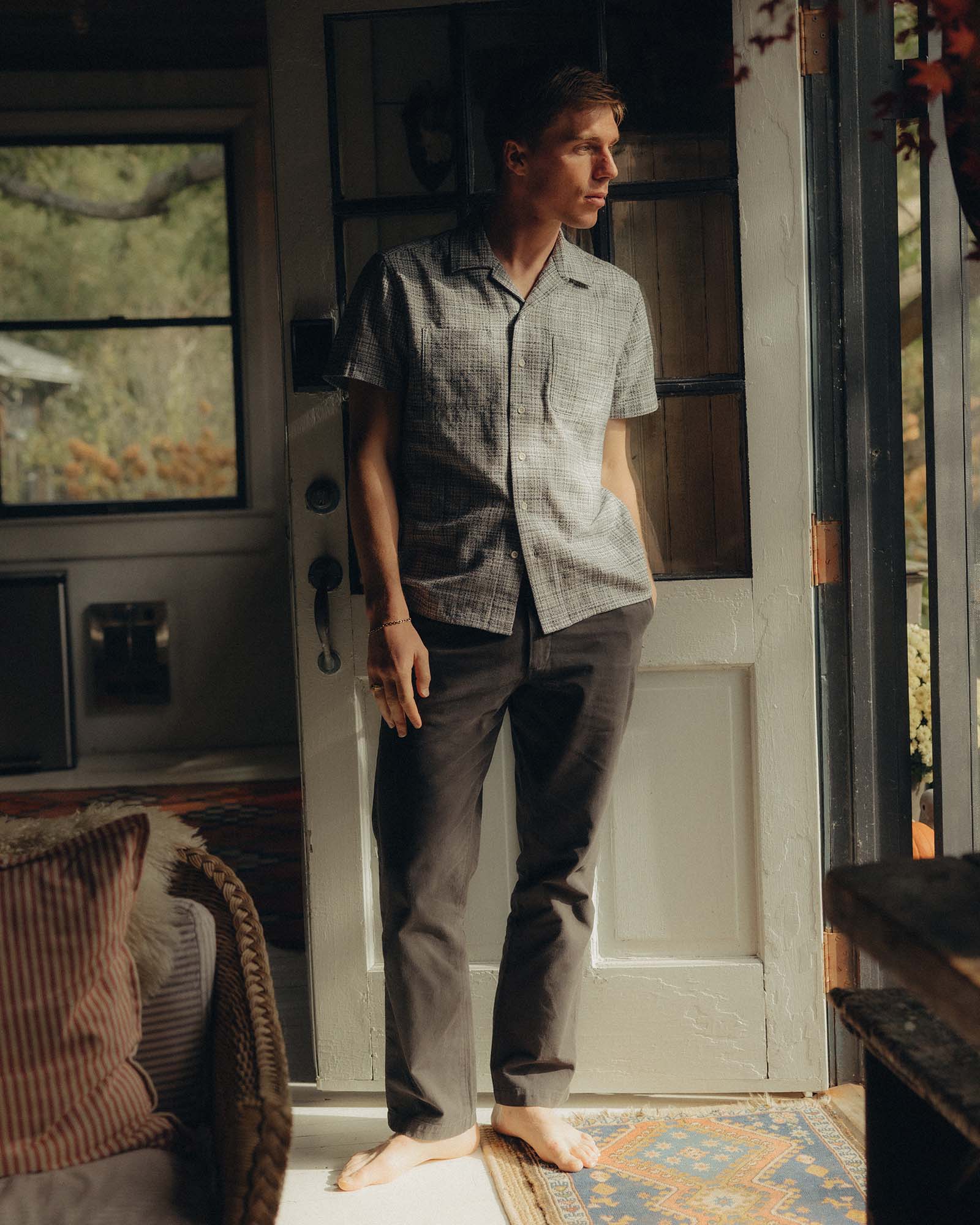 The Conrad Shirt in Cloud Cover Dobby | Modern Menswear by yycbvcnbmmnbm