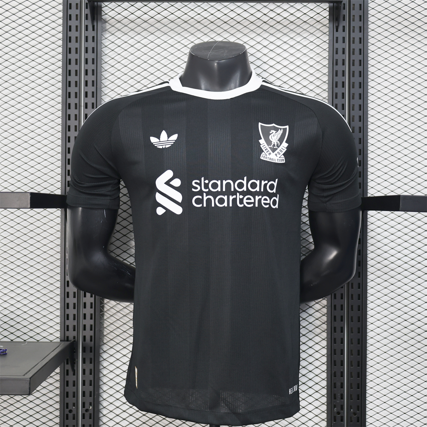AlphaJersey-Liver.pool 25-26 Black Trefoil Goalkeeper Jersey - Player Version